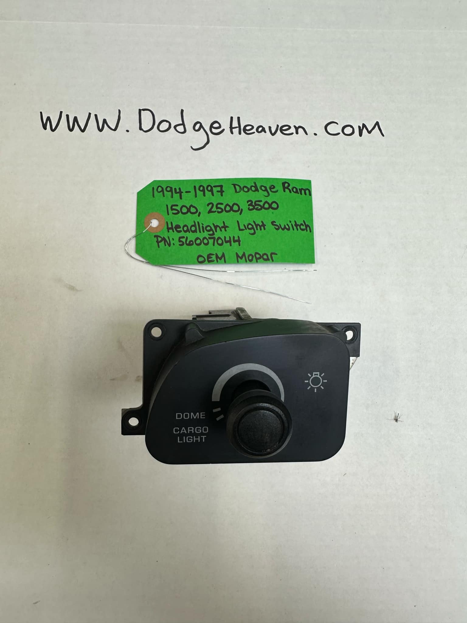 1994-1997 Dodge Ram 1500/2500/3500 Headlight Switch (OEM)