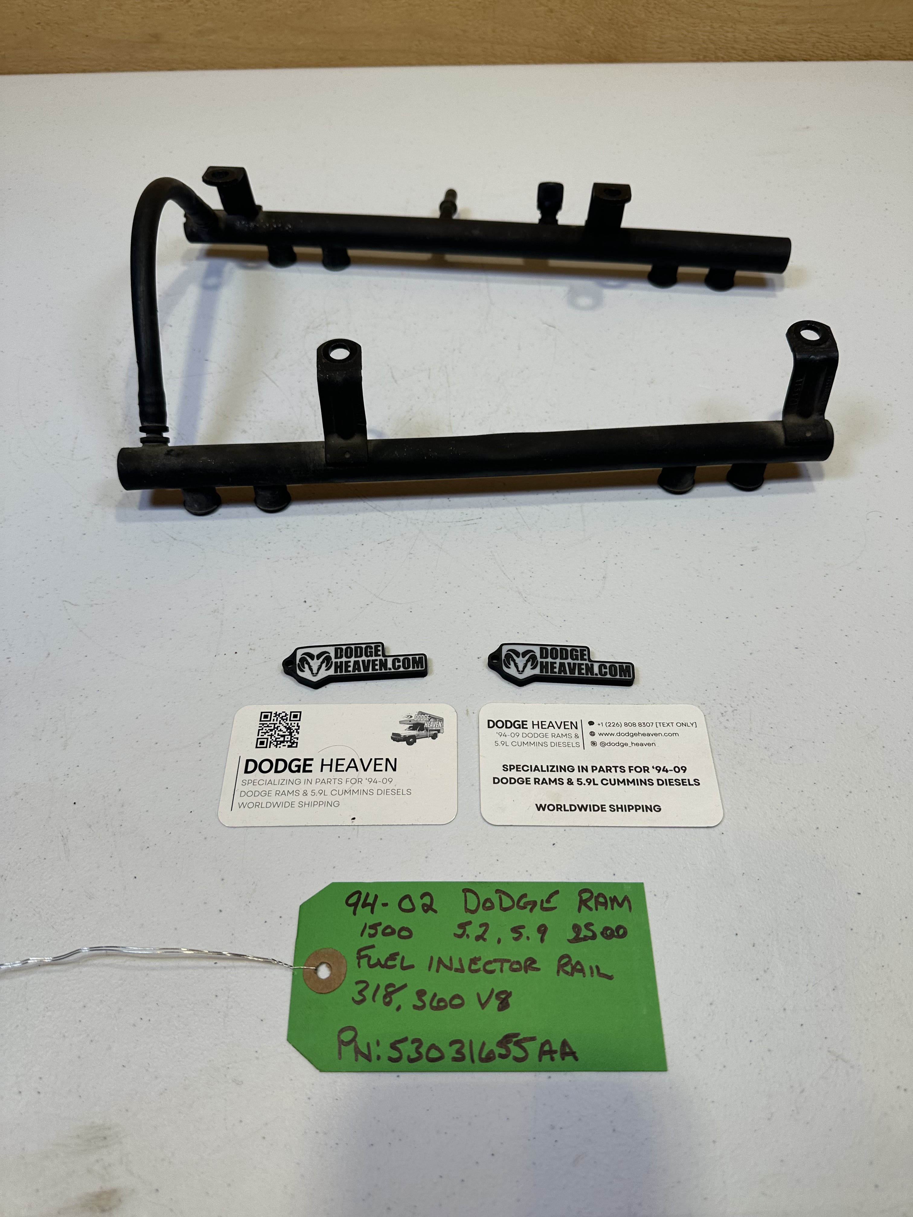 1994-2002 Dodge Ram 1500/2500 5.2L 5.9L Gas Fuel Injector Rail OEM