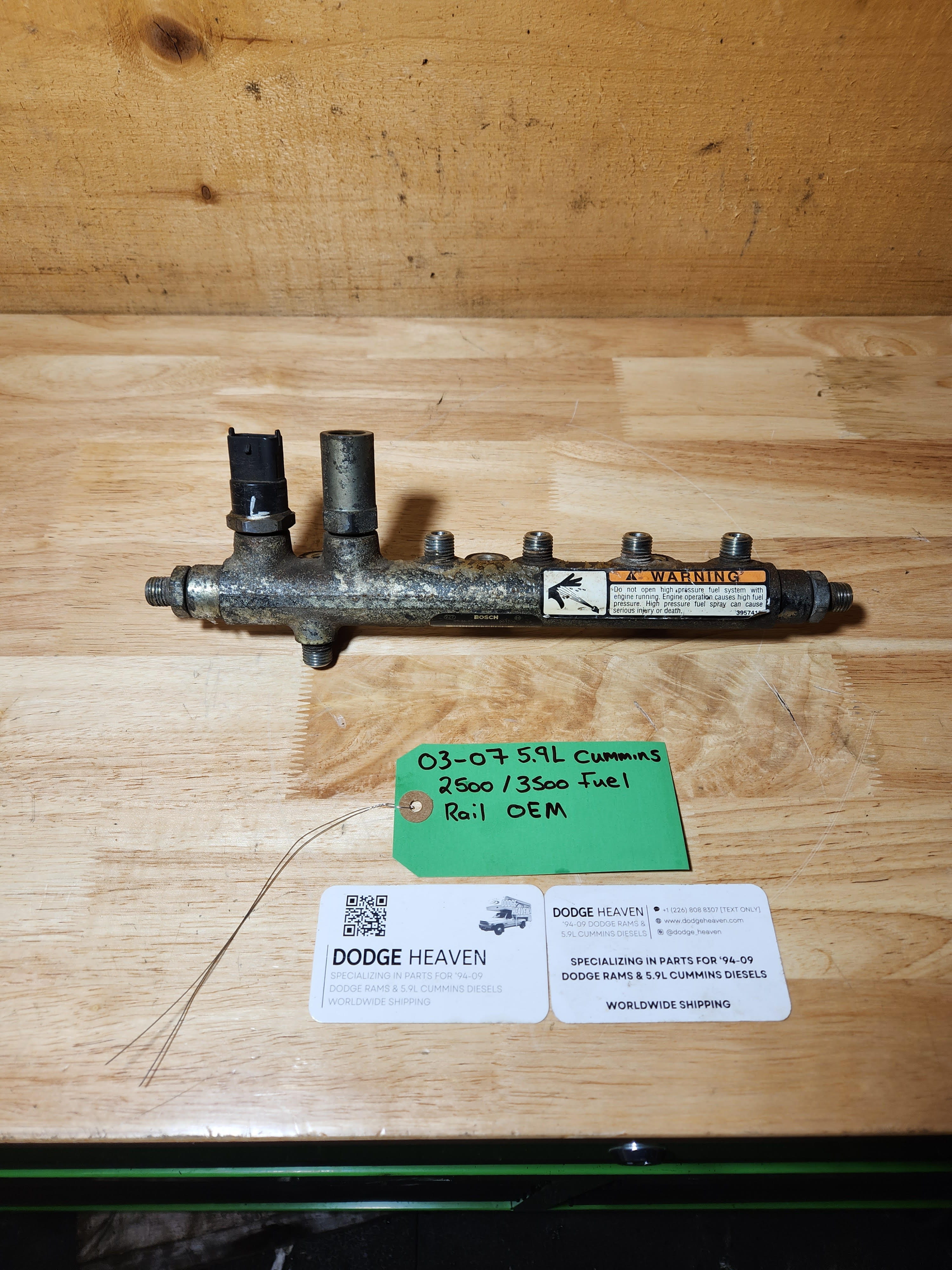 2003-2007 Dodge Ram Cummins 24V 5.9L Genuine Bosch Fuel Rail (OEM)