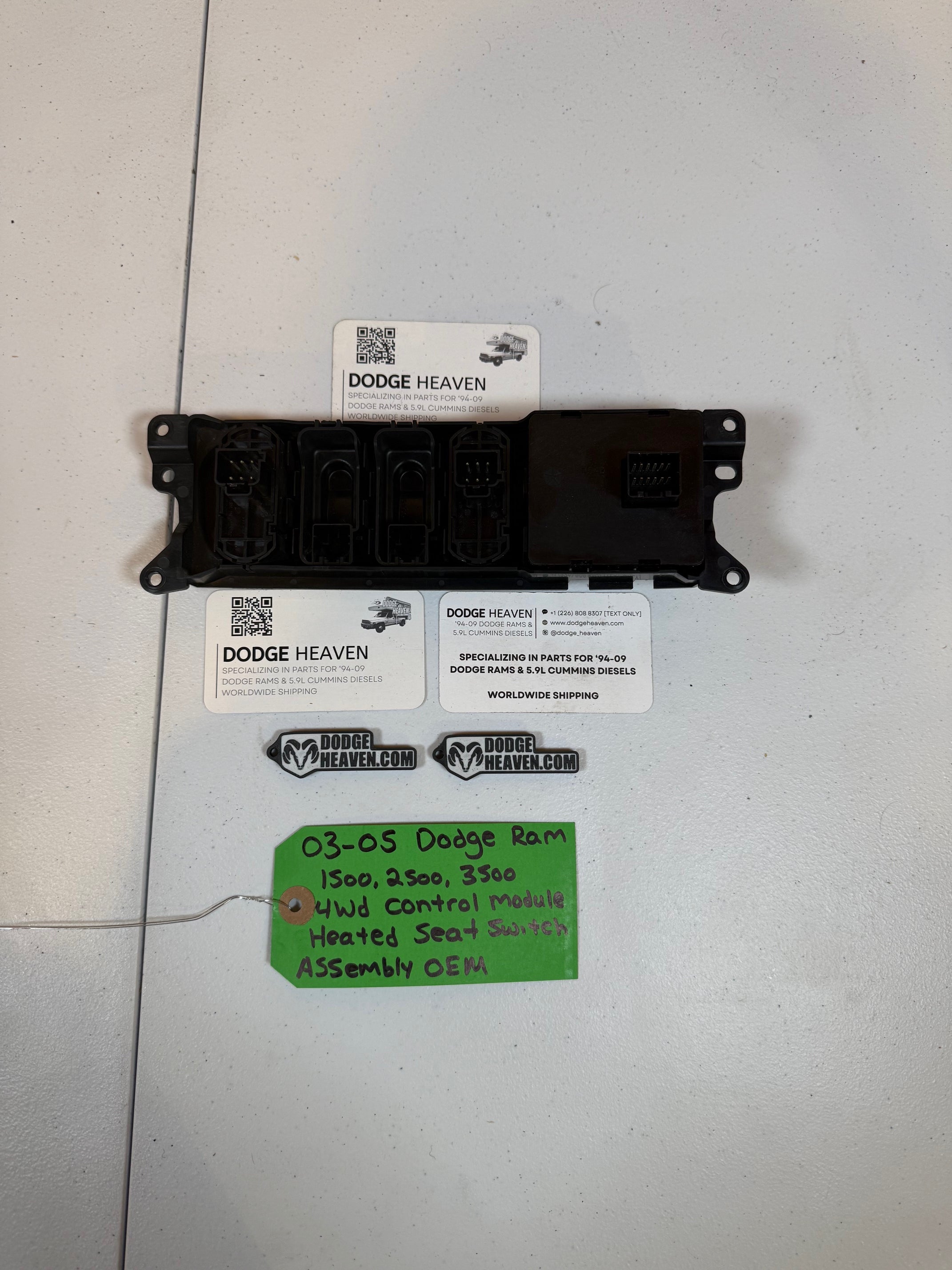 2003-2005 Dodge Ram 1500 2500 3500 Heated Seat 4x4 Control Buttons (OEM)