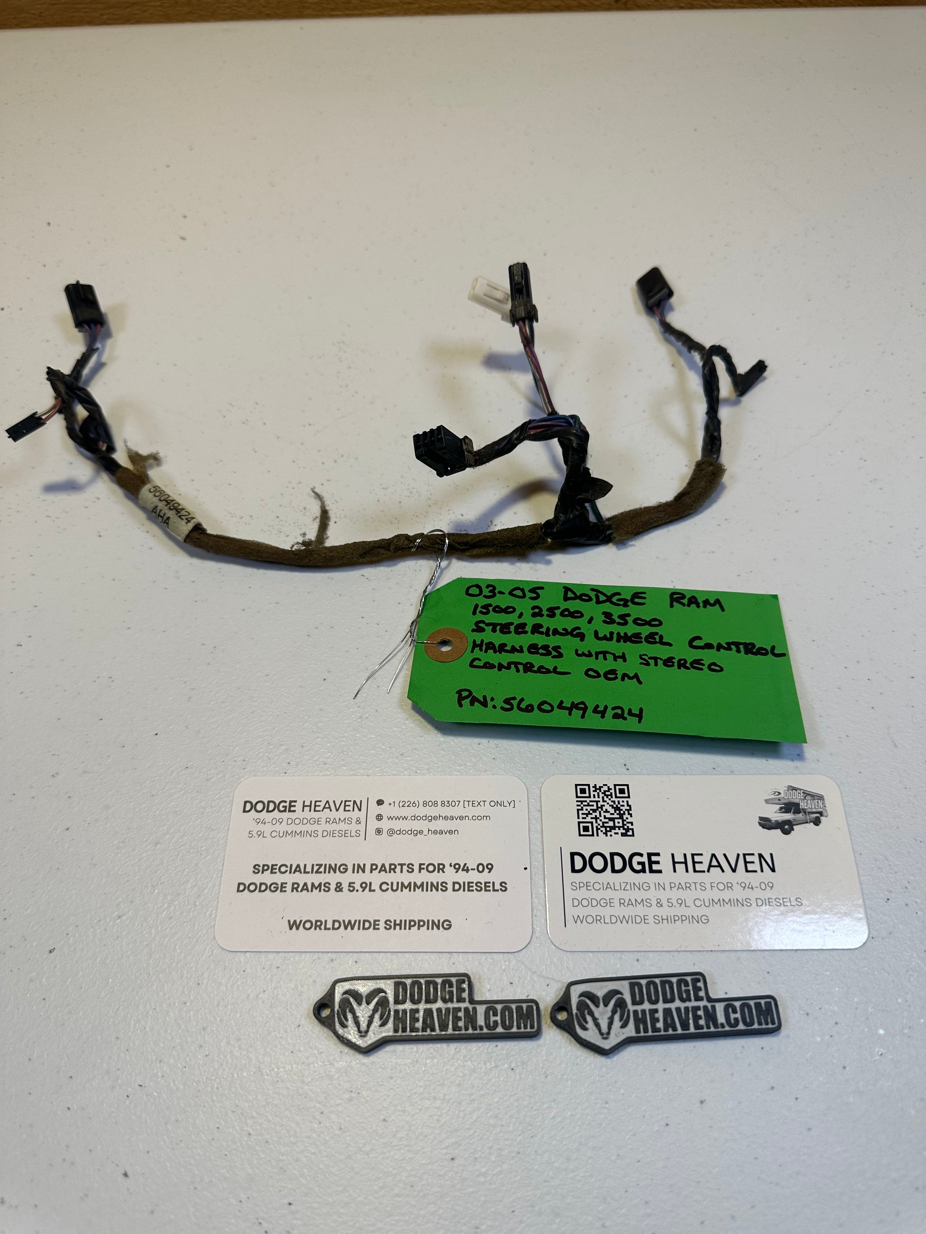 2003-2005 Dodge Ram 1500 2500 3500 Steering Wheel Control Harness with Radio Control (OEM)