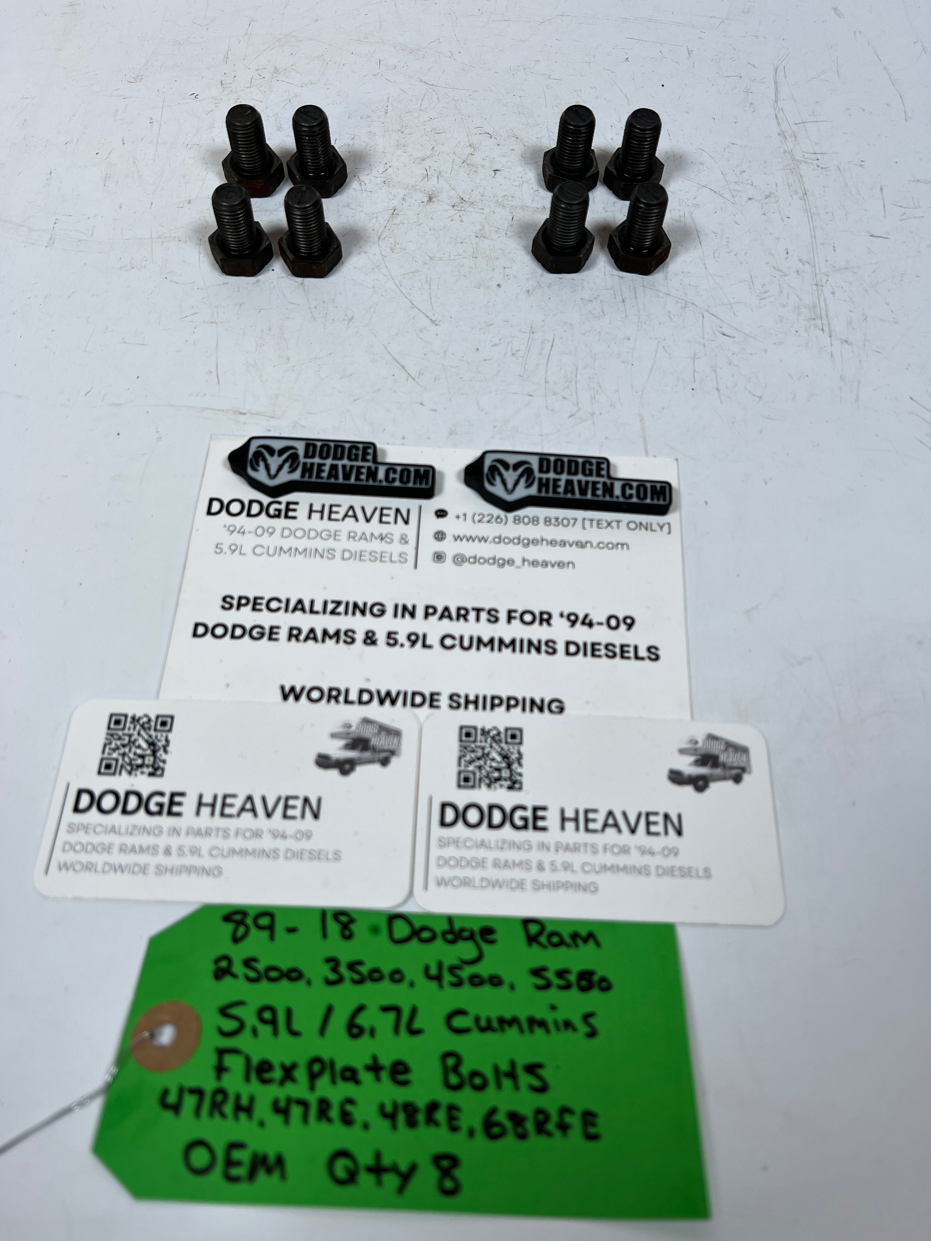 1989-2018 Dodge Ram 2500 3500 5.9L Cummins 47RH 47RE 48RE Flex Plate Bolts qty 8 (OEM)