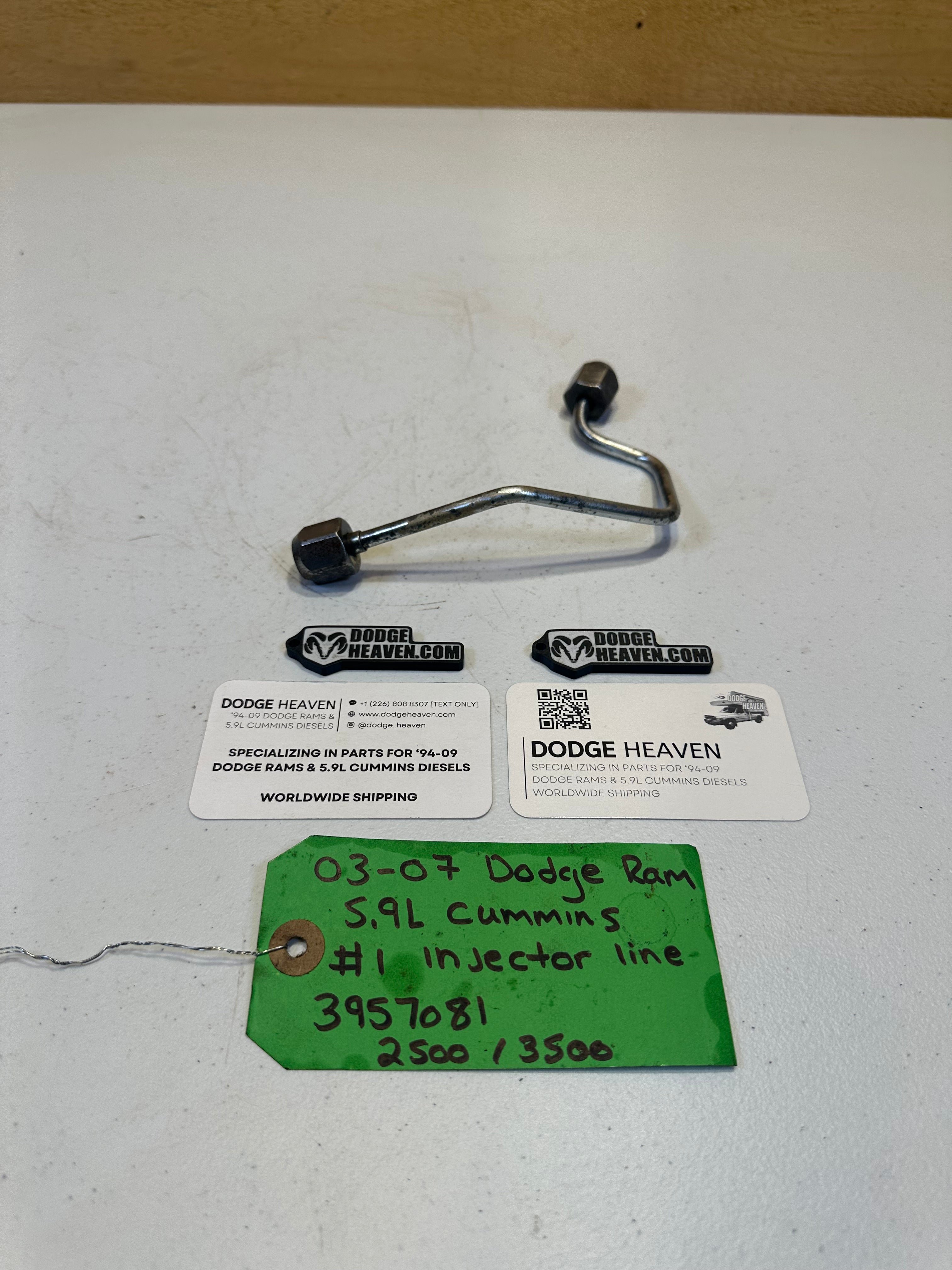 2003-2007 Dodge Ram 2500 3500 5.9L Cummins CR Injector Line #1 (OEM)