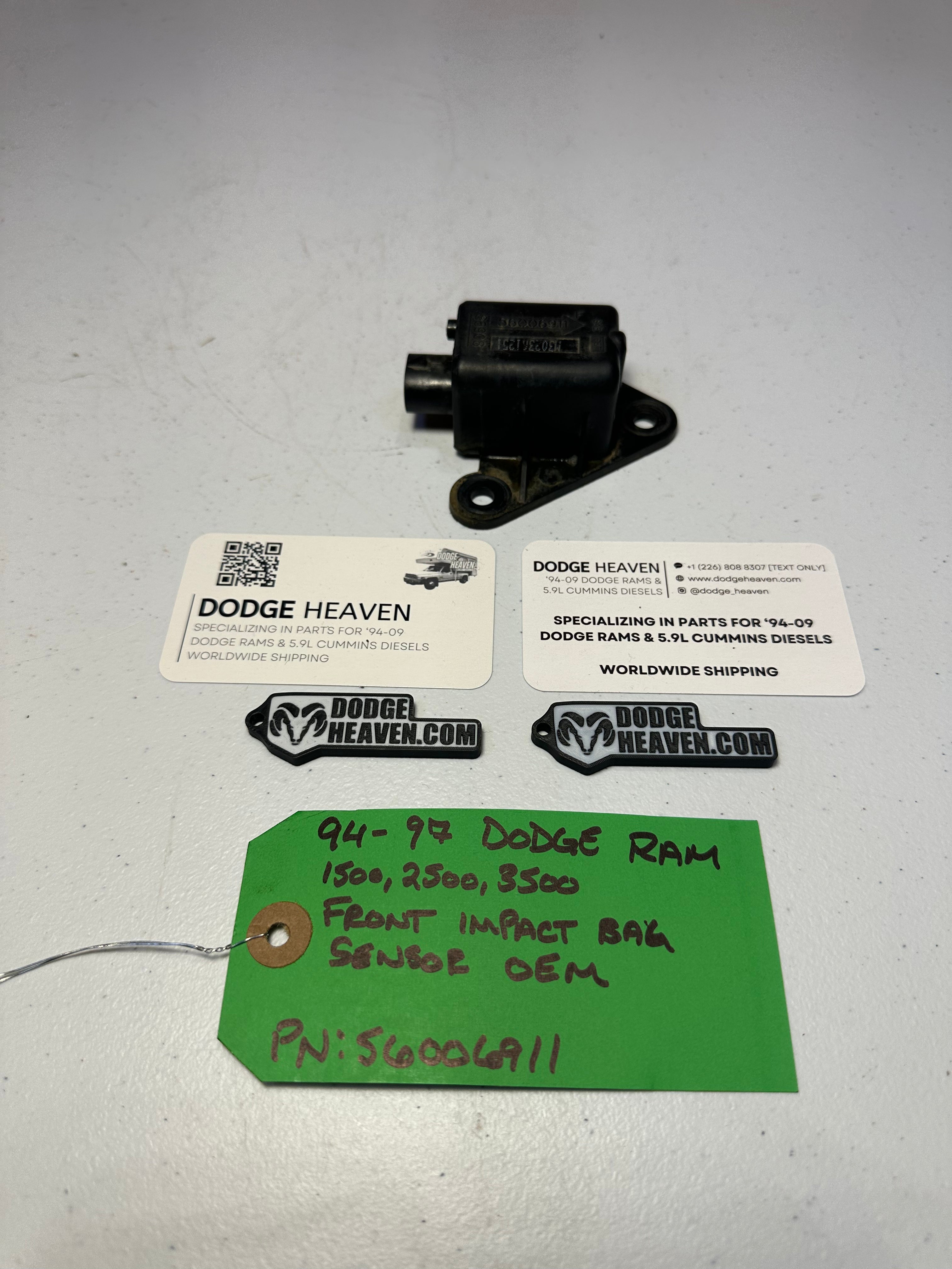 1994-1997 Dodge Ram 1500 2500 3500 Front Airbag Crash Sensor (OEM)