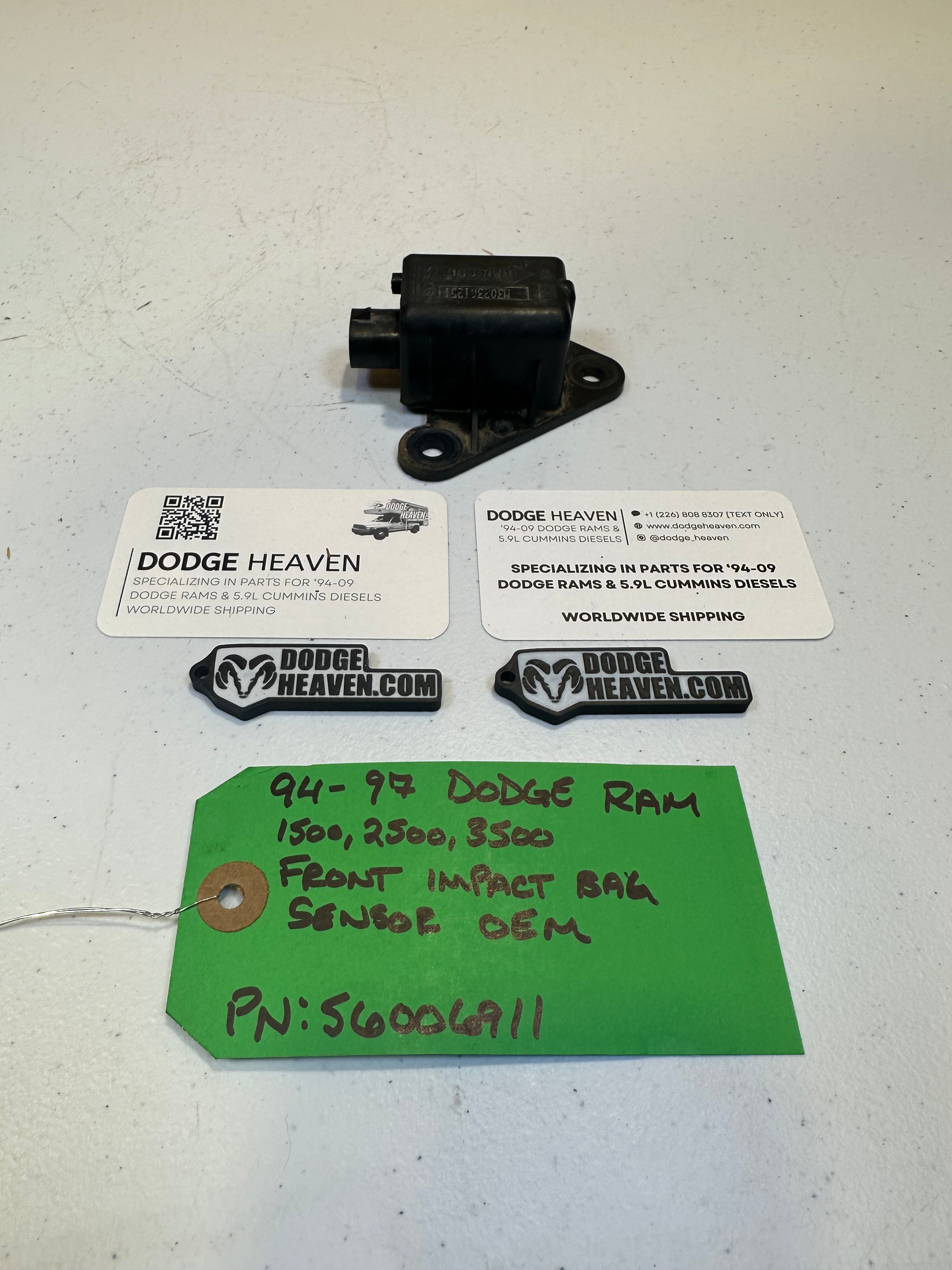 1994-1997 Dodge Ram 1500 2500 3500 Front Airbag Crash Sensor (OEM)