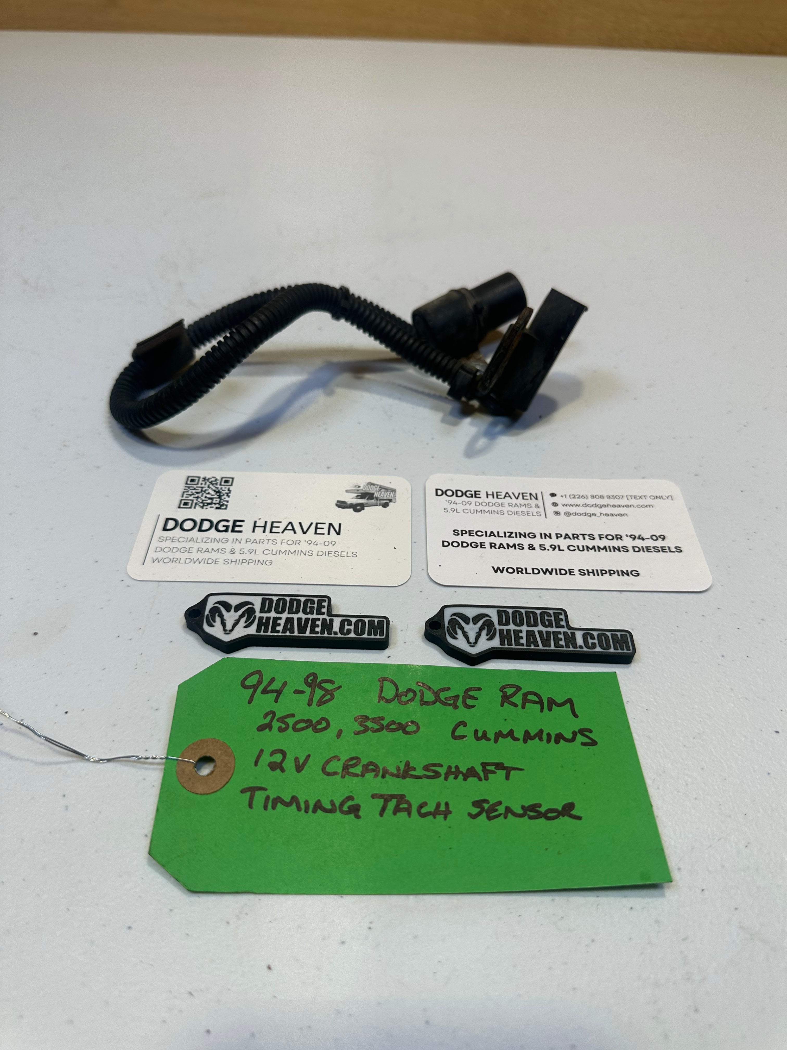 1994-1998 Dodge Ram 2500 3500 5.9L 12V Cummins Crankshaft Position Sensor (OEM)