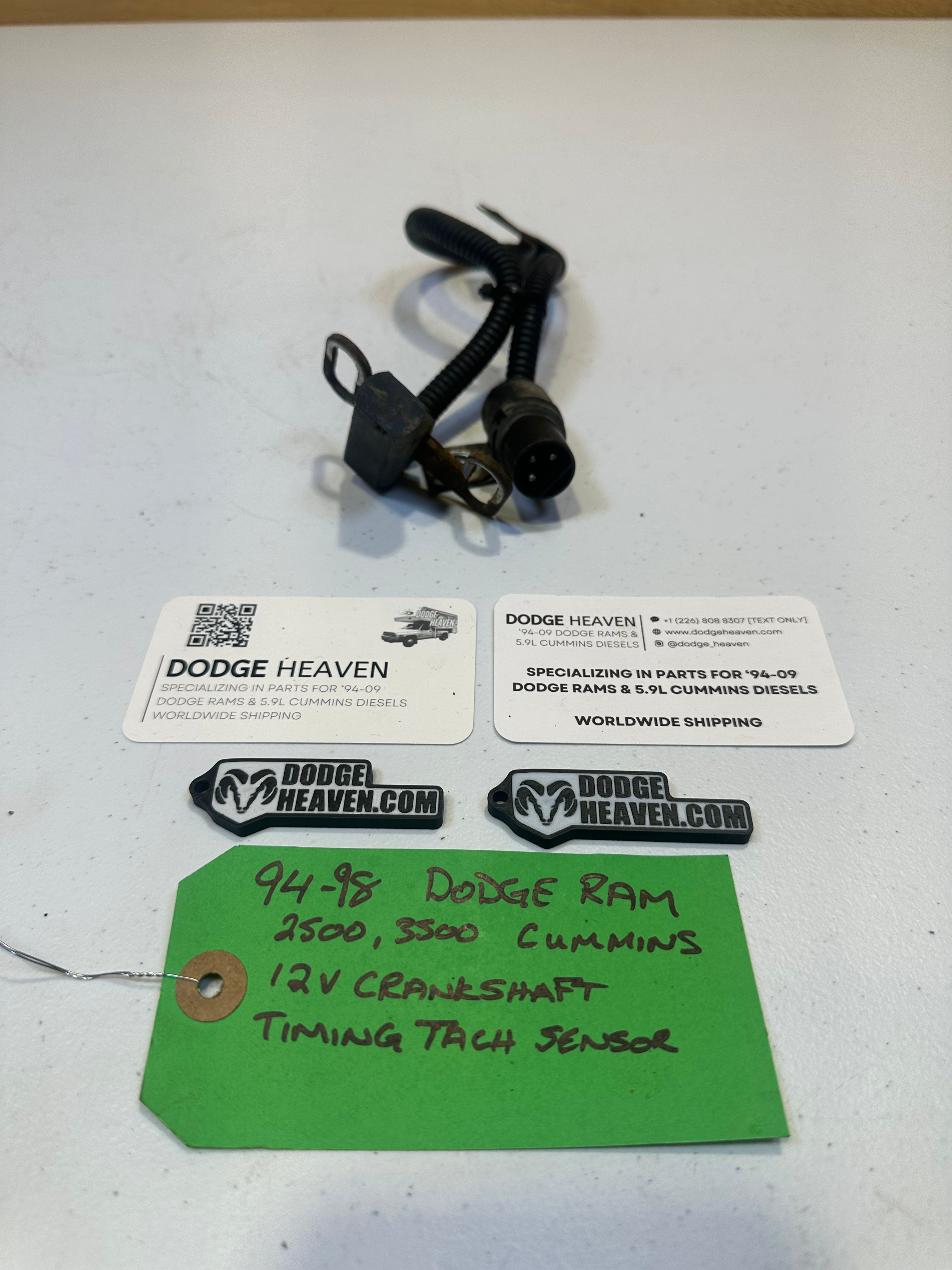 1994-1998 Dodge Ram 2500 3500 5.9L 12V Cummins Crankshaft Position Sensor (OEM)