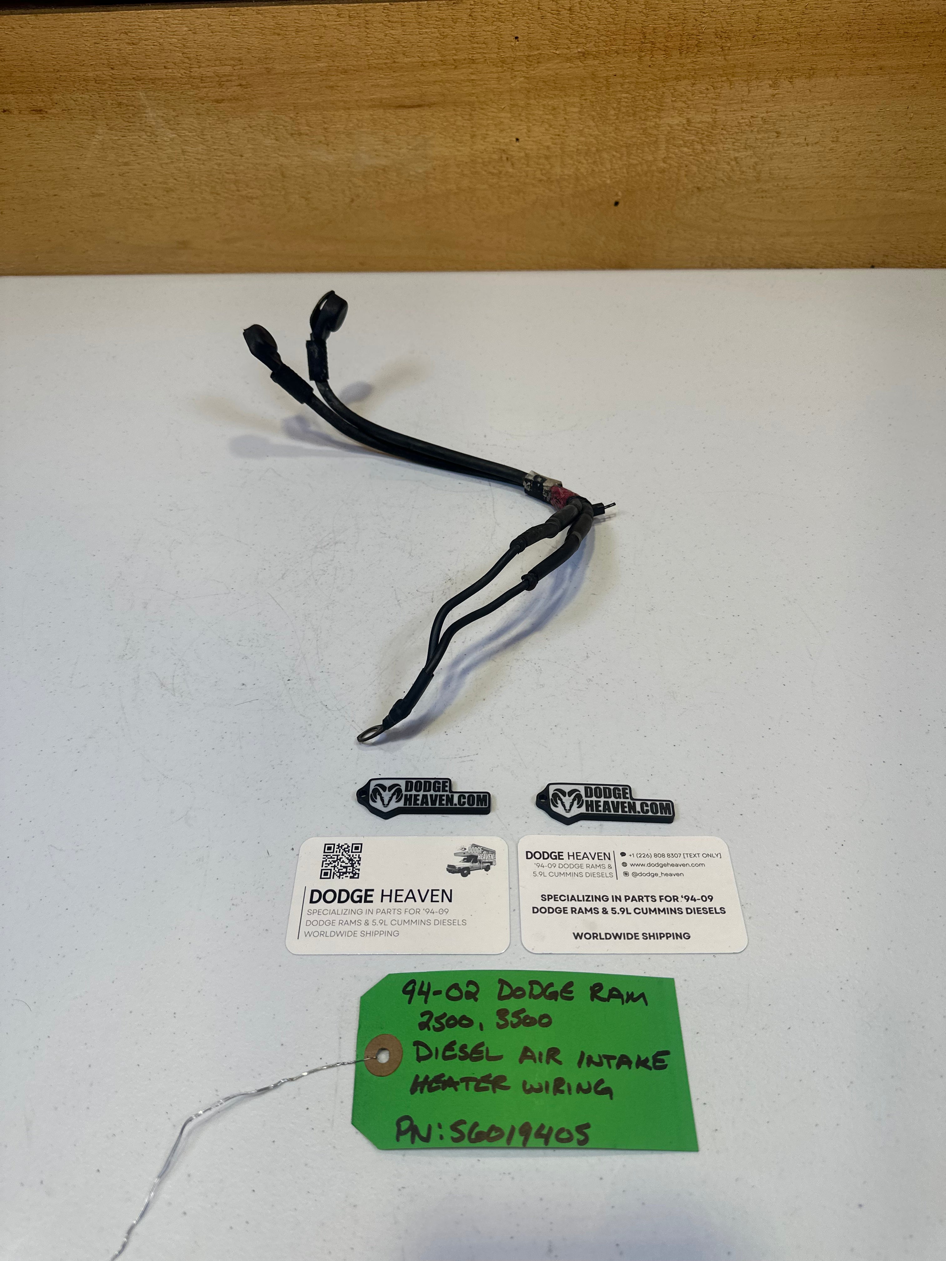 1994-2002 Dodge Ram 2500 3500 5.9L Cummins Grid Heater Wiring Harness (OEM)