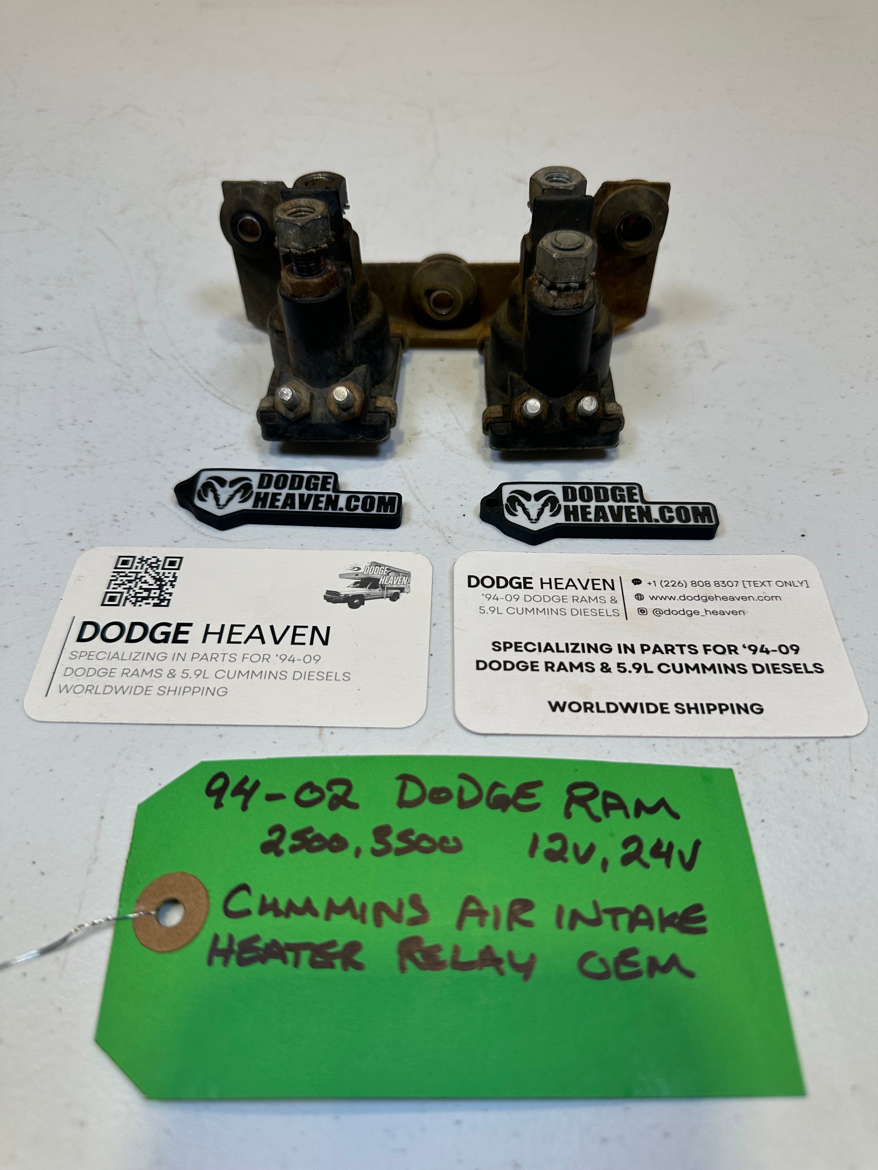 1994-2002 Dodge Ram Air Intake Grid Heater Relay 12V & 24V 5.9L Cummins (OEM)