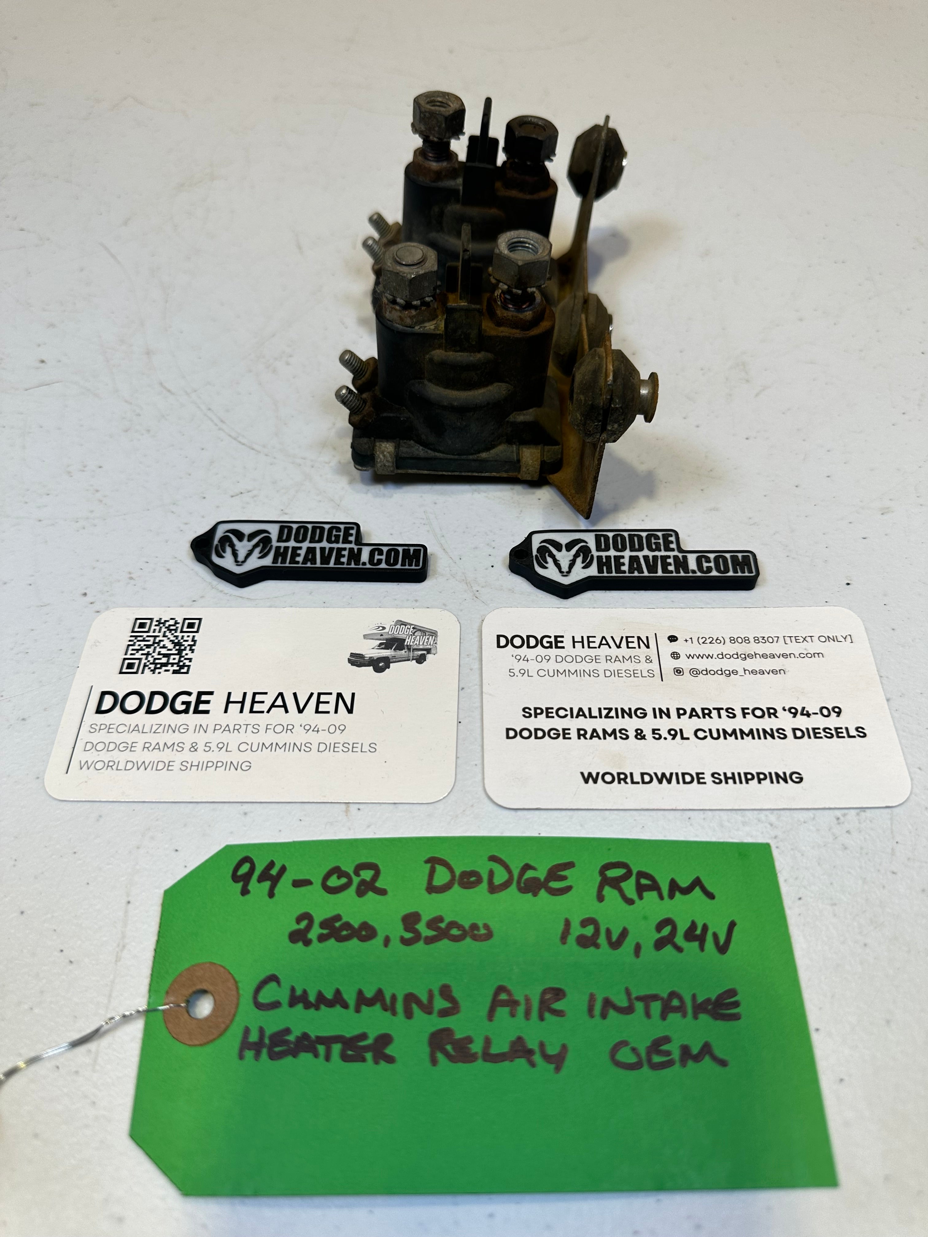 1994-2002 Dodge Ram Air Intake Grid Heater Relay 12V & 24V 5.9L Cummins (OEM)