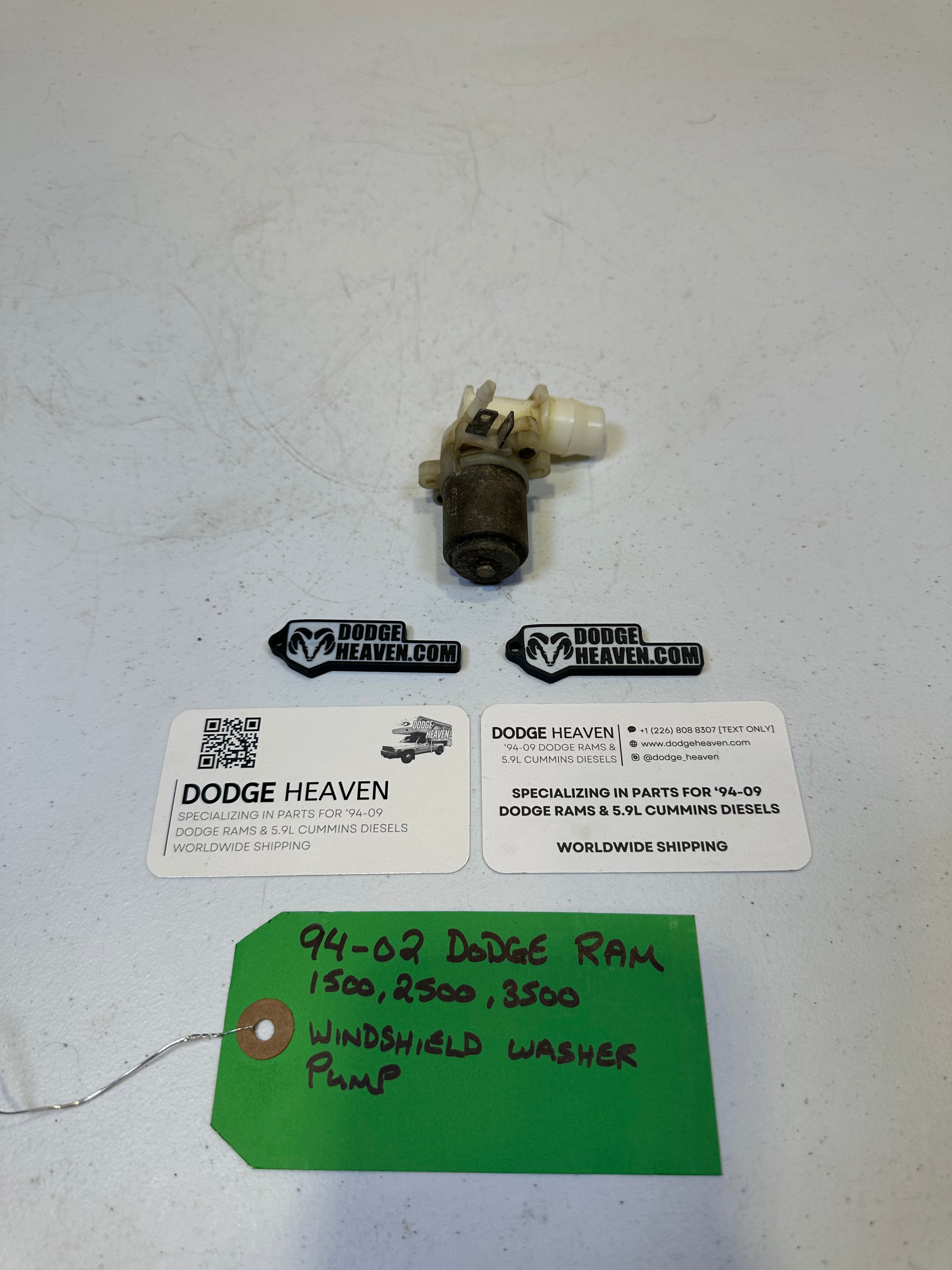 1994-2002 Dodge Ram 1500 2500 3500 Windshield Washer Fluid Pump (OEM)