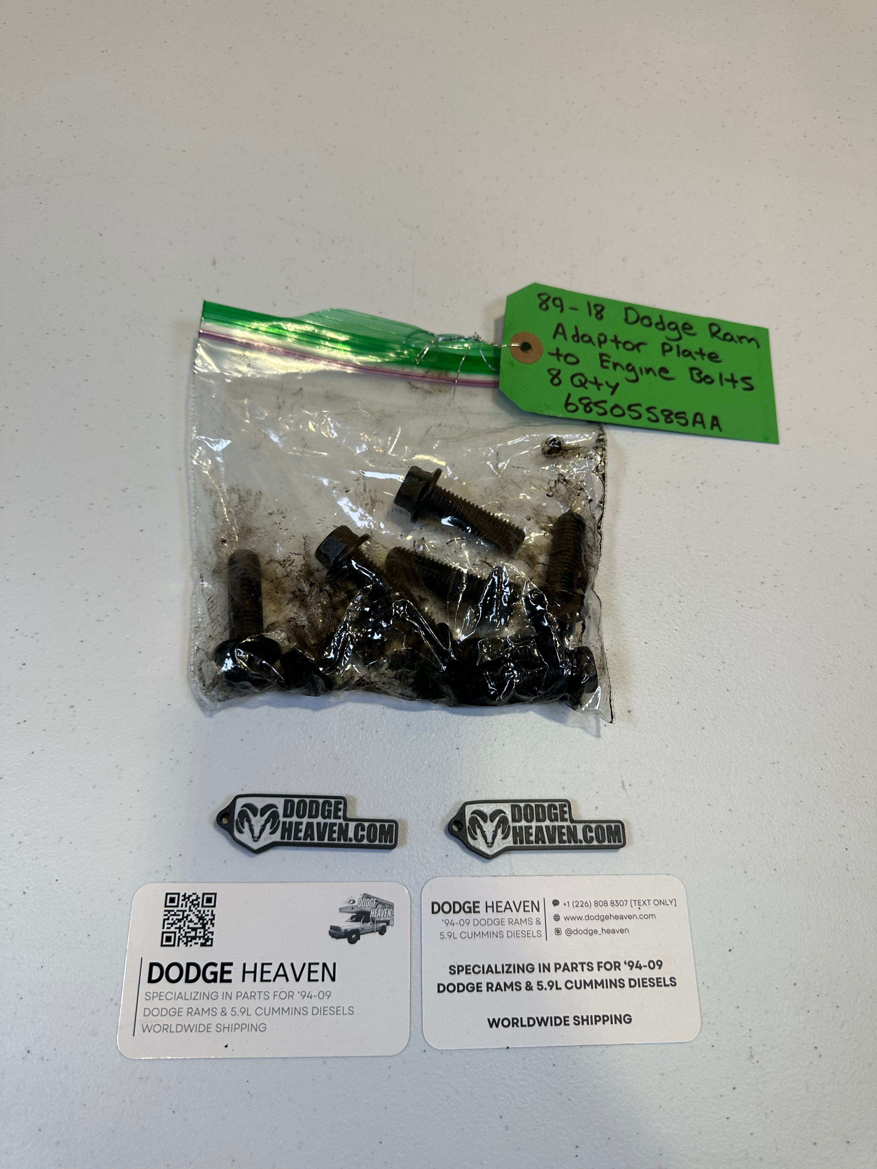 1989-2018 Dodge Ram 5.9L Cummins Adaptor Plate To Engine Bolts Qty 8