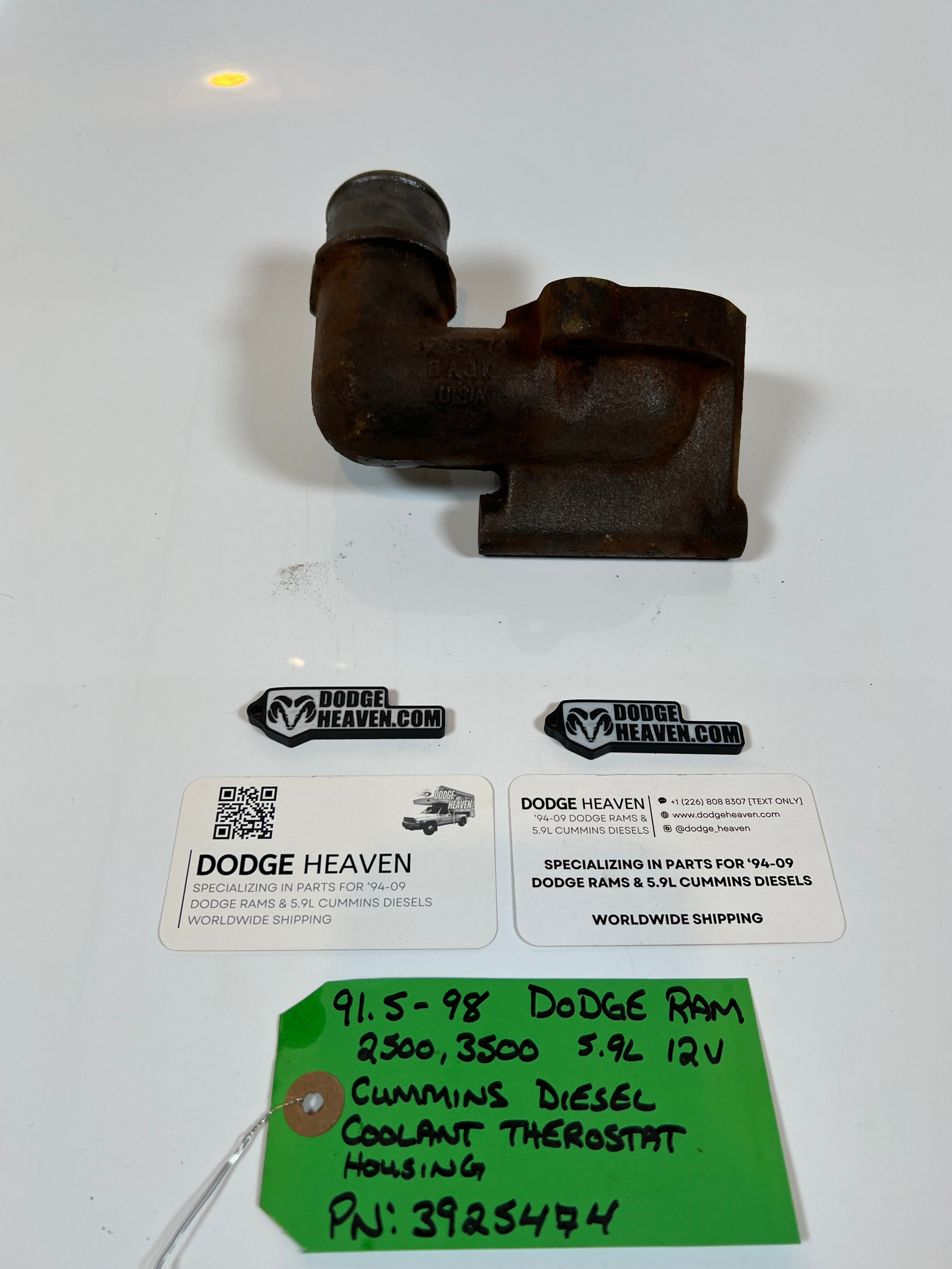 1991.5-1998 Dodge Ram 12V 5.9L Cummins Coolant Thermostat Housing