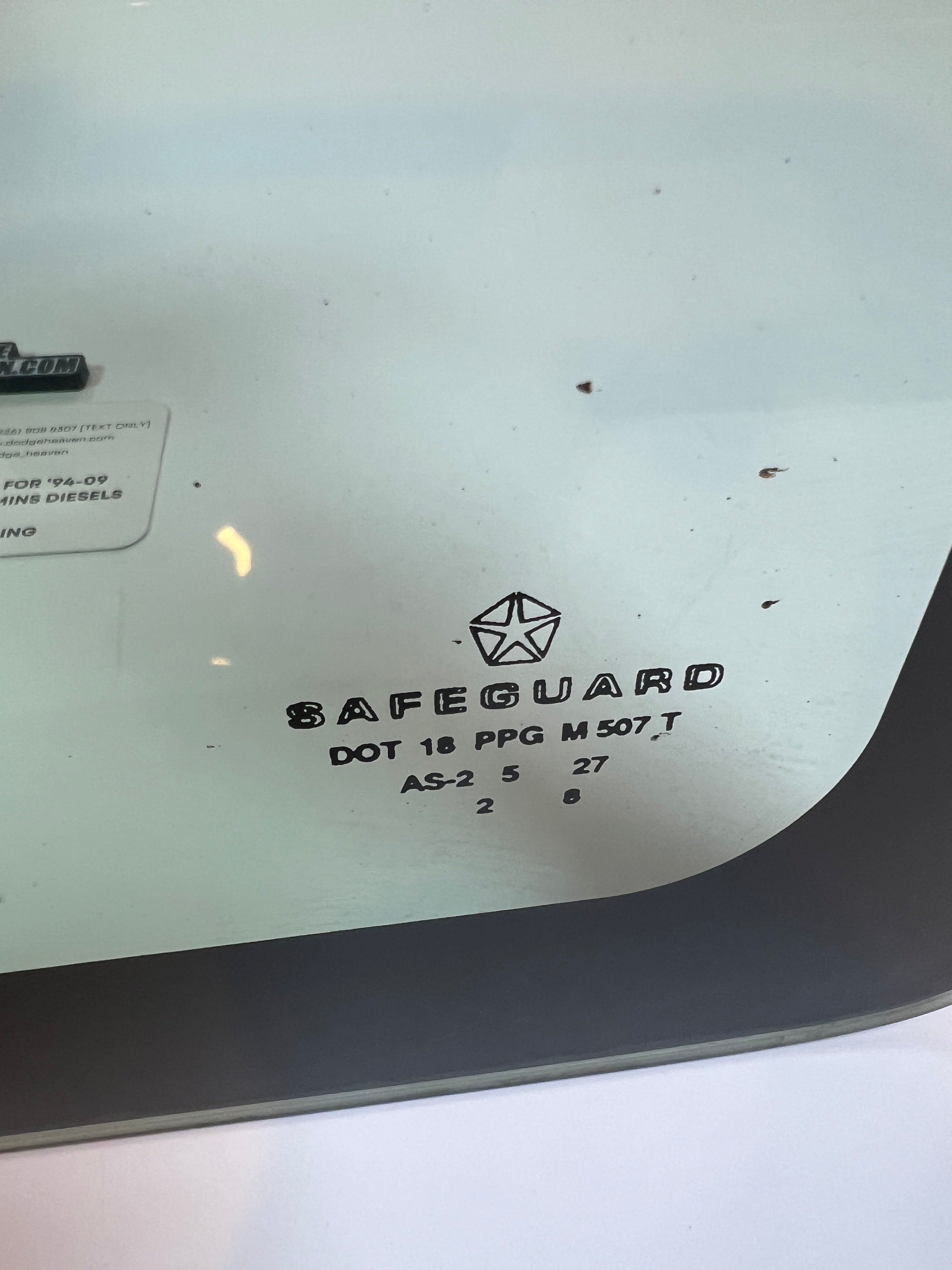 1994-1997 Dodge Ram Driver /  LH Rear Quarter Glass Club Cab