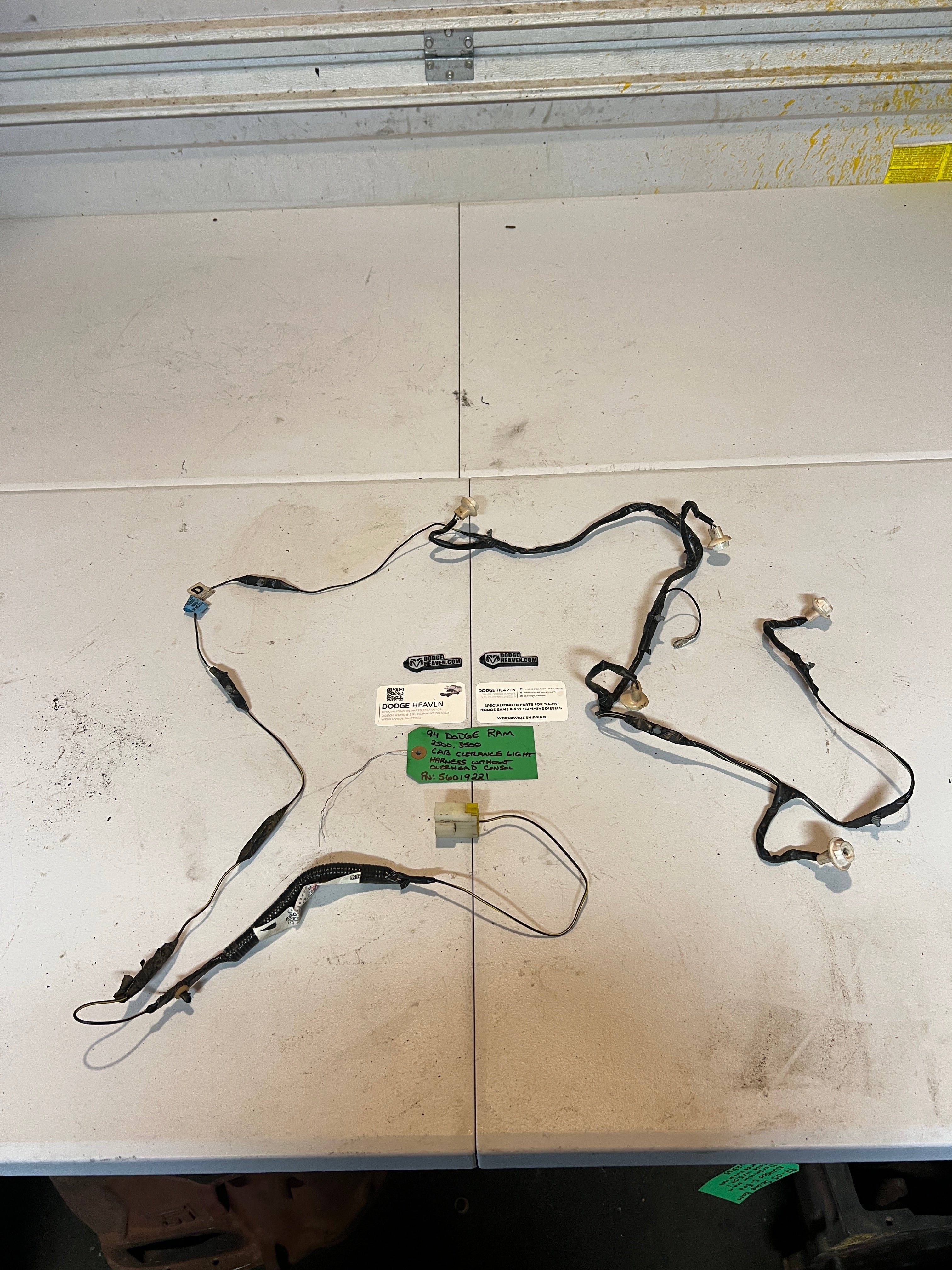 1994-1994 Dodge Ram 2500 3500 Cab Light Wiring Harness
