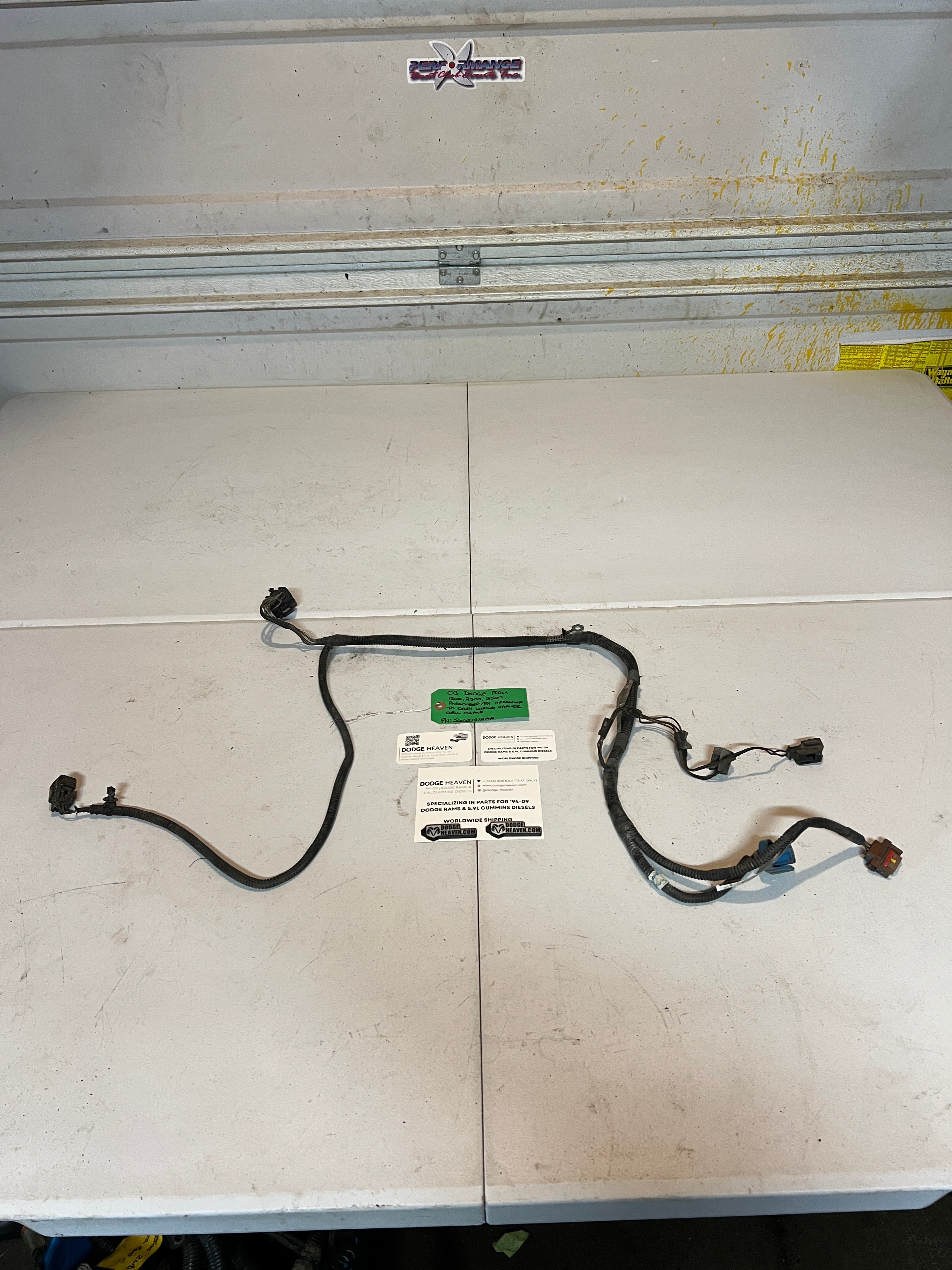 2003-2003 Dodge Ram Passenger Head Lamp / Light Wiring Harness