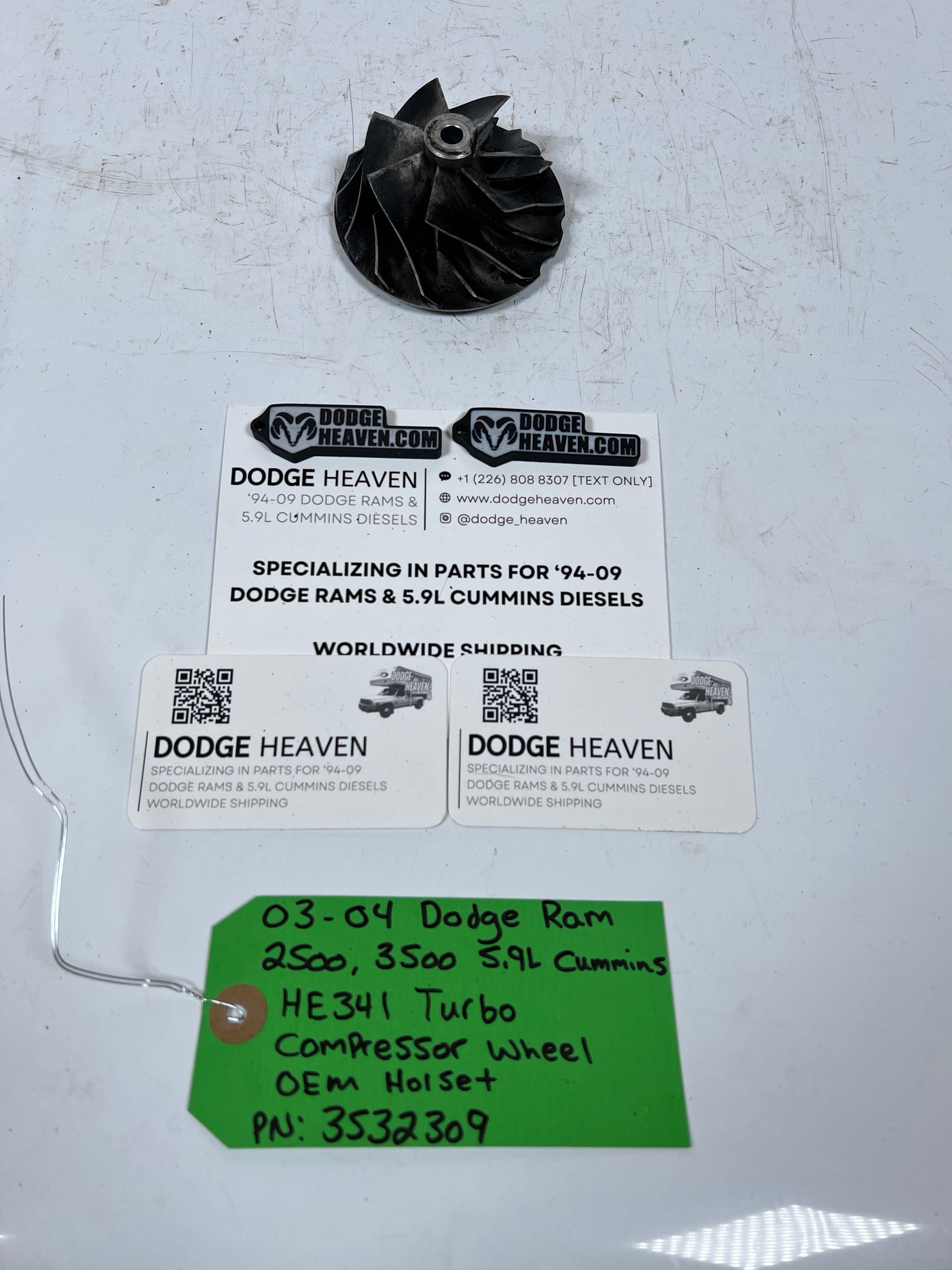 2003-2004 Dodge Ram 5.9L Cummins HE341 Turbo Compressor Wheel