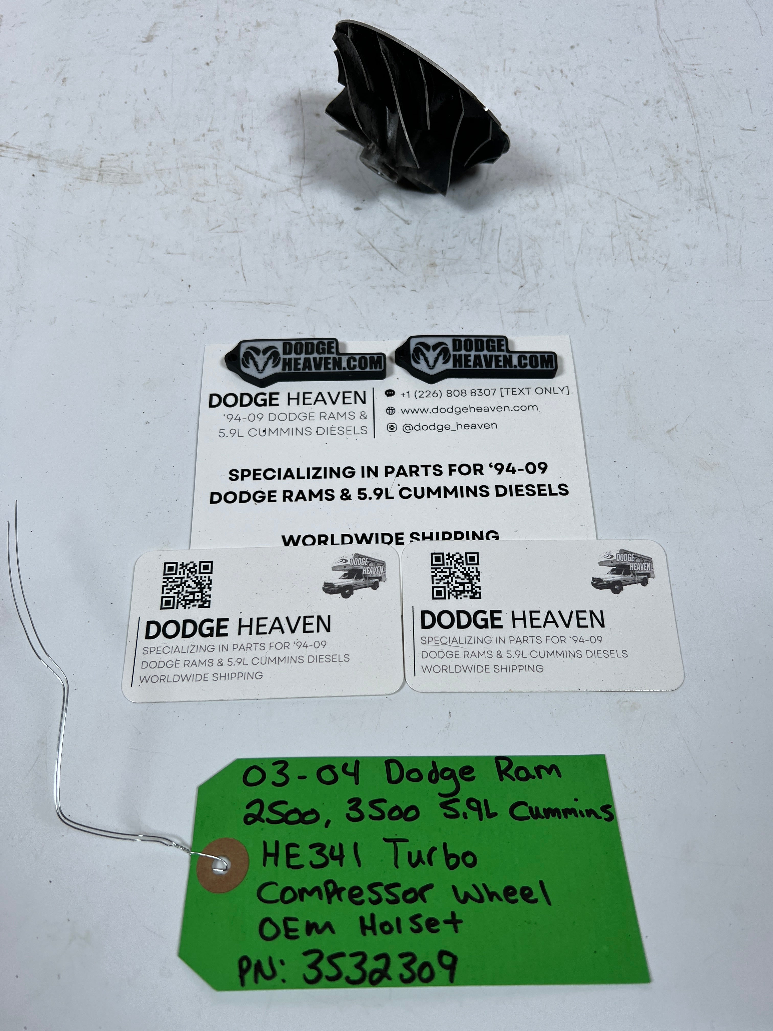 2003-2004 Dodge Ram 5.9L Cummins HE341 Turbo Compressor Wheel