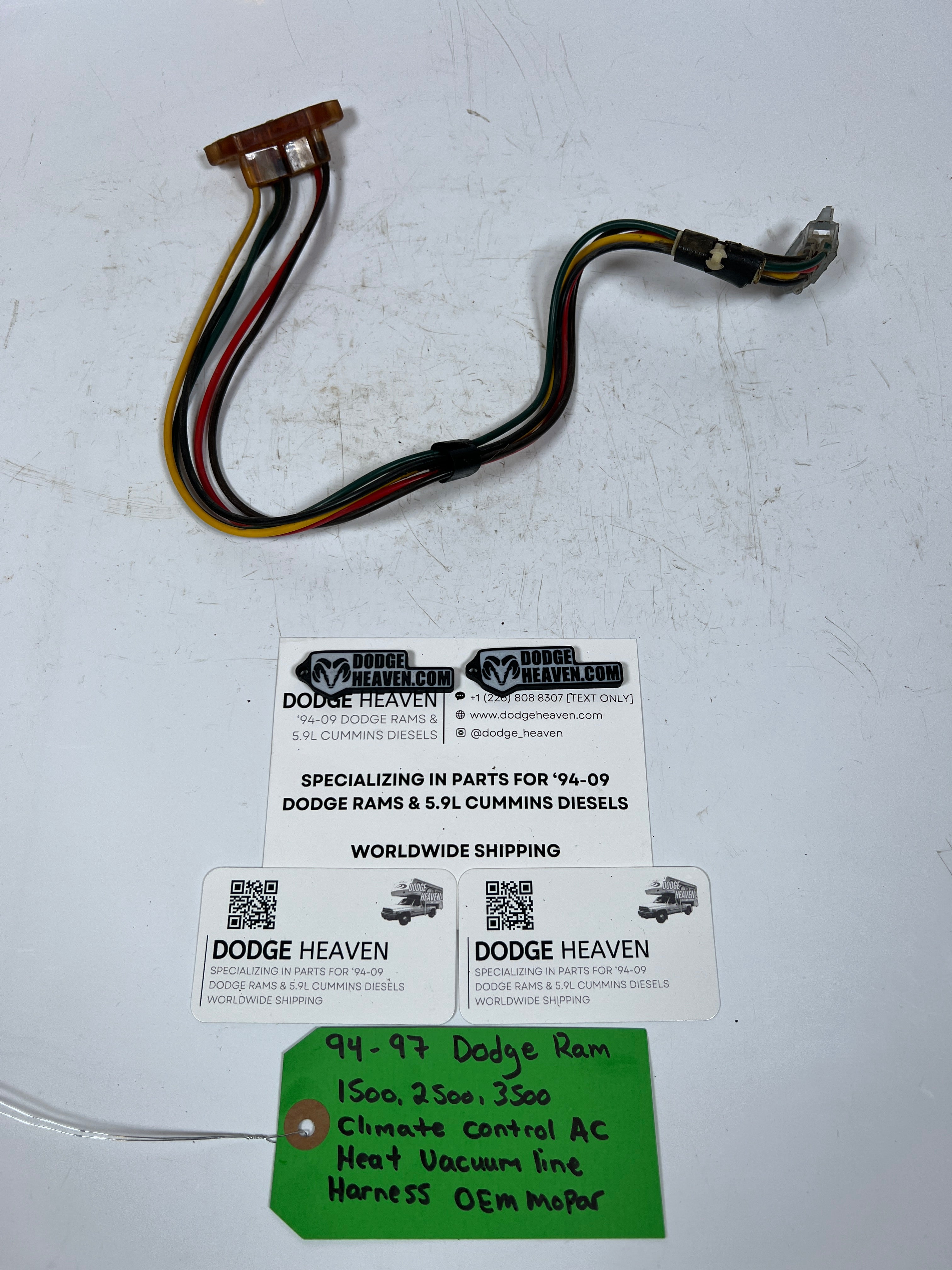 1994-1997 Dodge Ram Climate Control AC Heat HVAC Vacuum Line