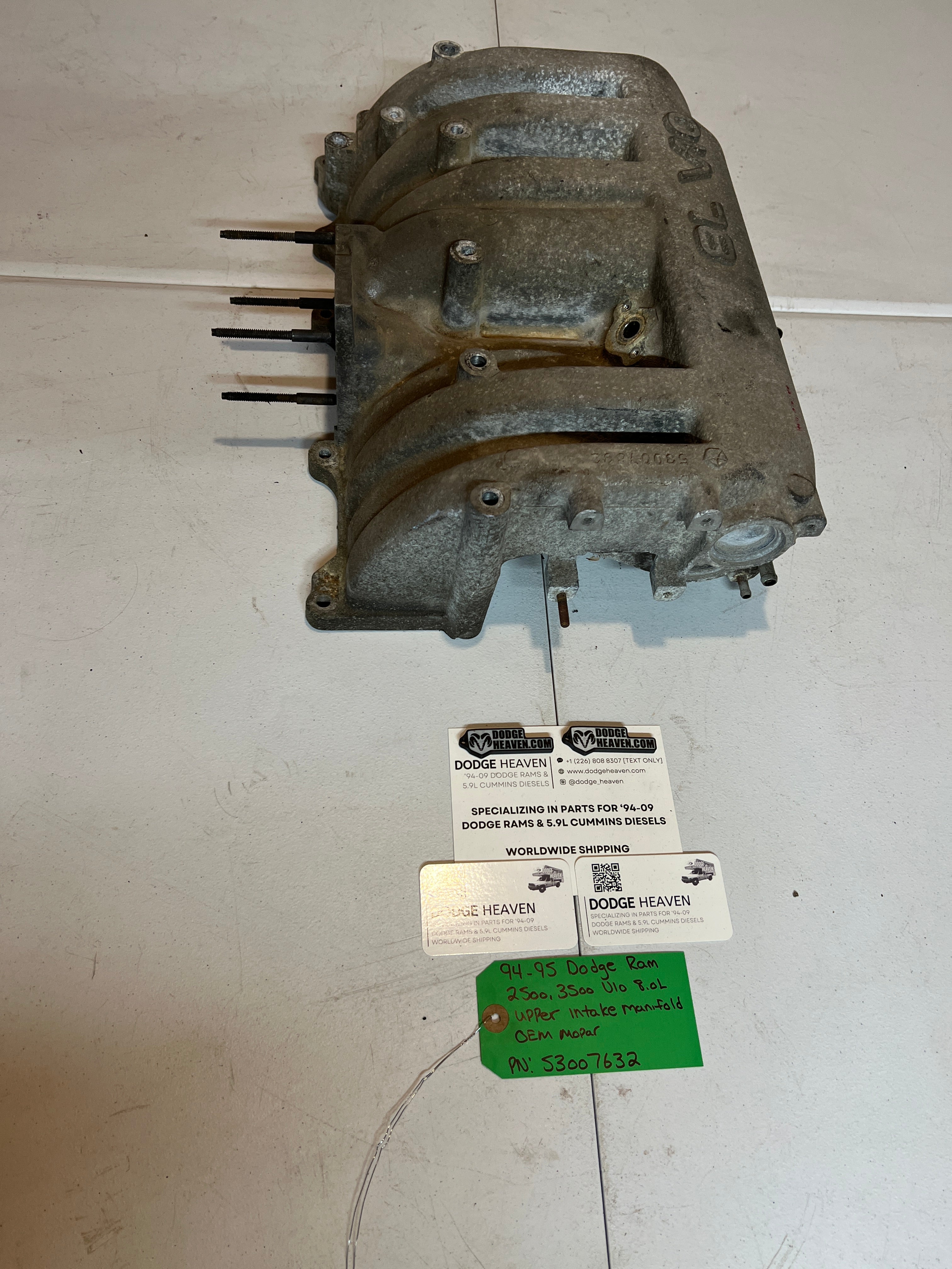1994-1995 Dodge Ram 2500 3500 V10 8.0L Upper Intake Manifold