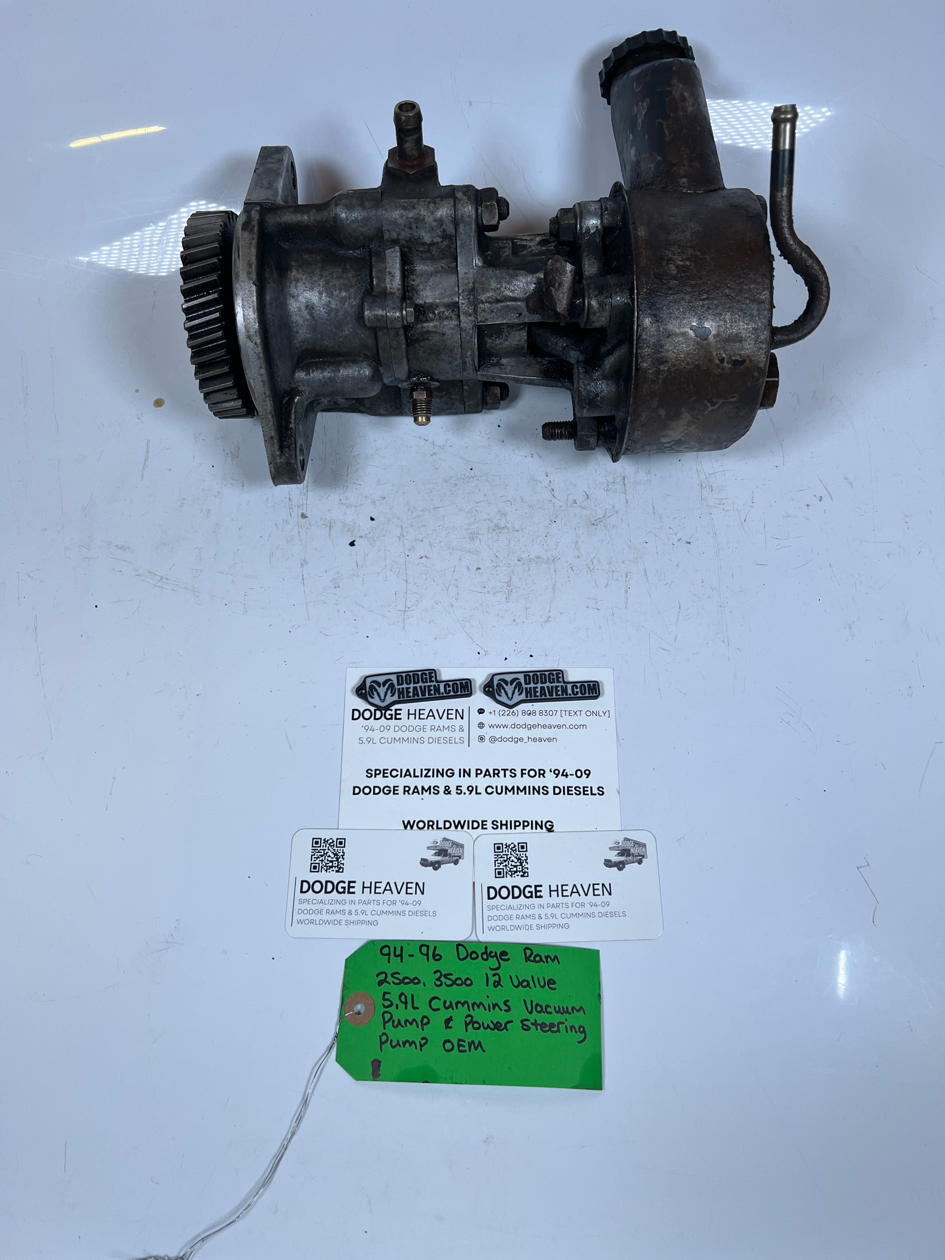 1994-1996 Dodge Ram 12 Valve 5.9L Cummins Vacuum & Power Steering Pump
