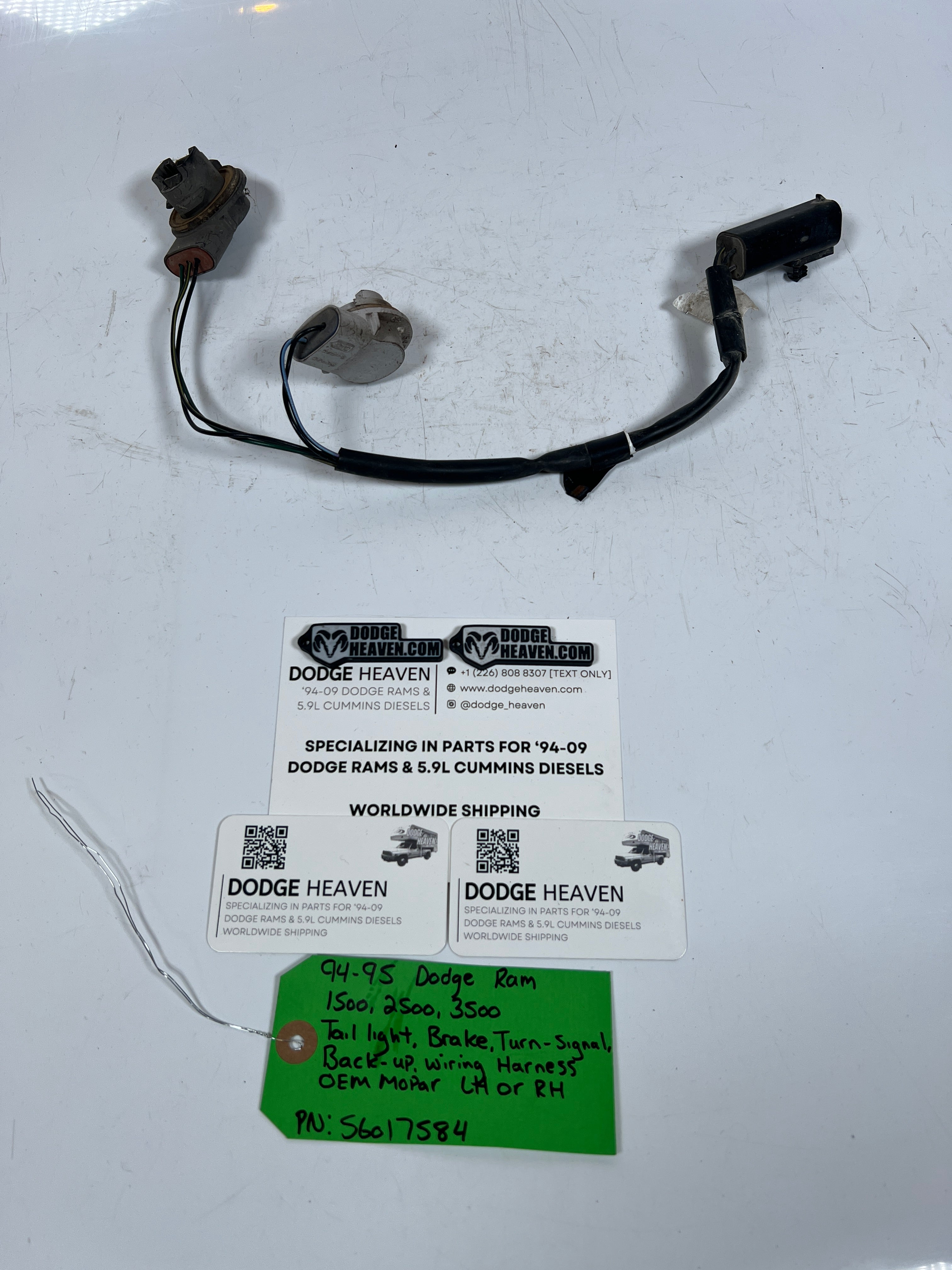1994-1995 Dodge Ram 1500-3500 Tail light Jumper Wiring Harness