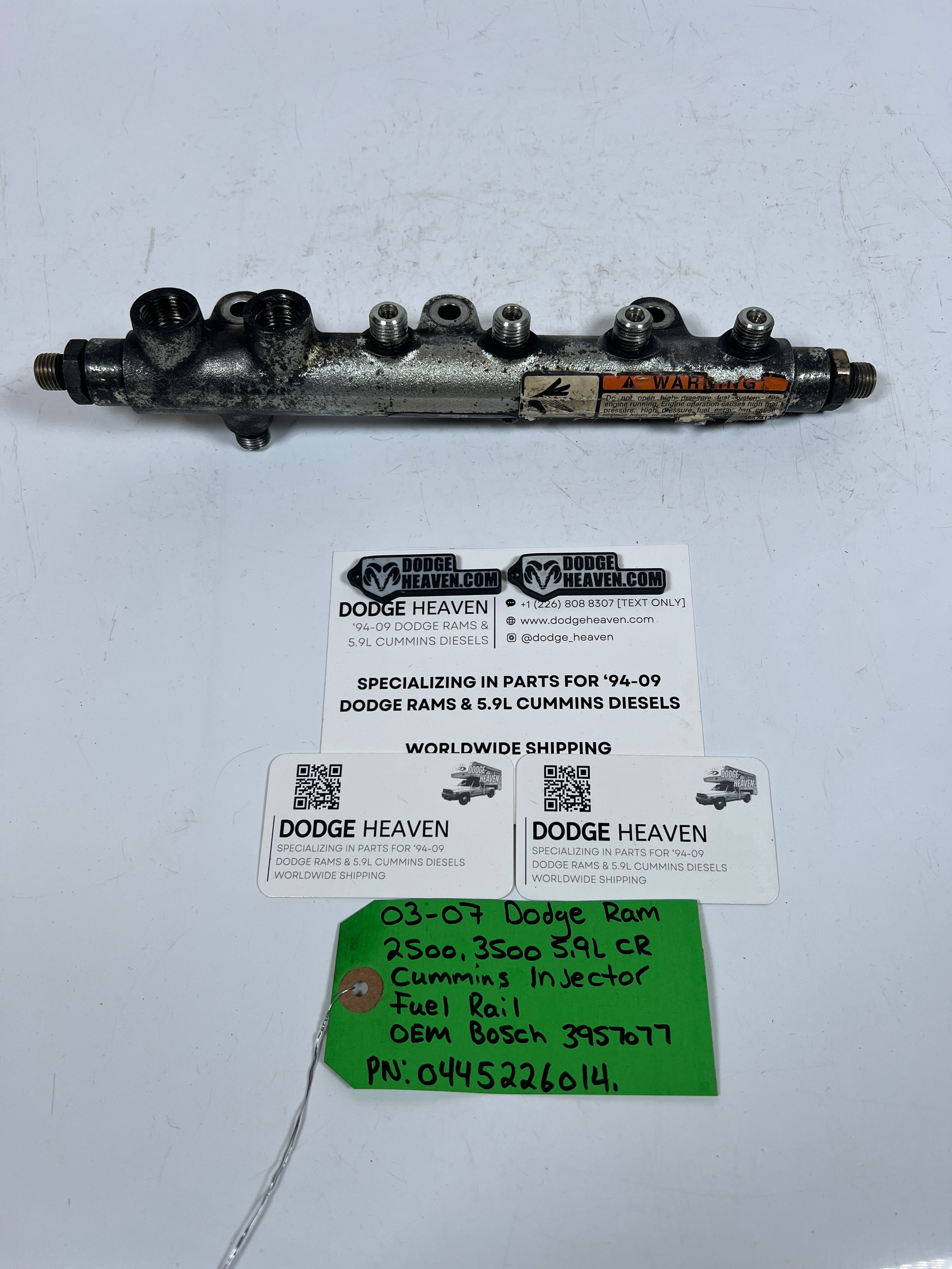 2003-2007 Dodge Ram Cummins 24V 5.9L Genuine Bosch Fuel Rail (OEM)
