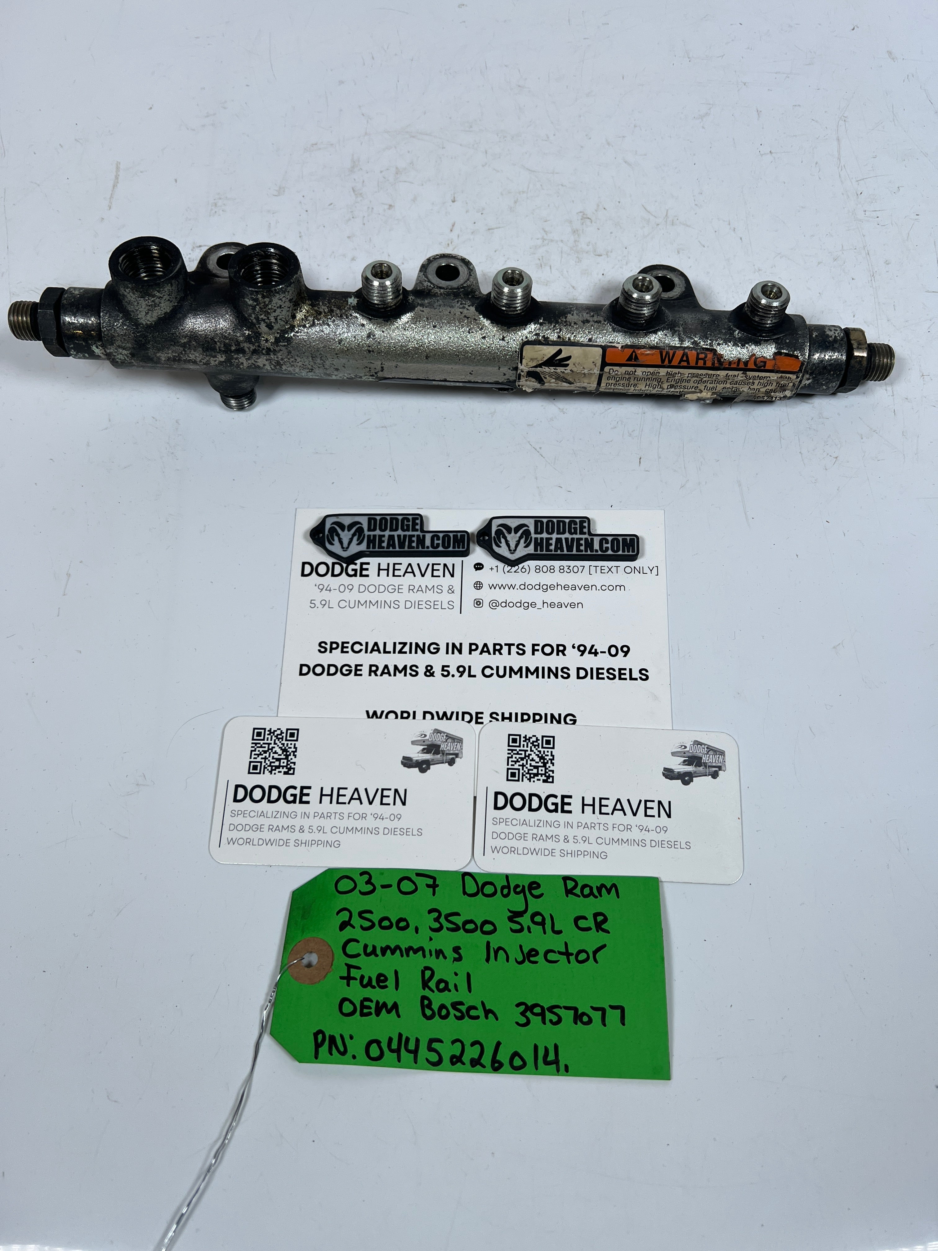 2003-2007 Dodge Ram Cummins 24V 5.9L Genuine Bosch Fuel Rail (OEM)