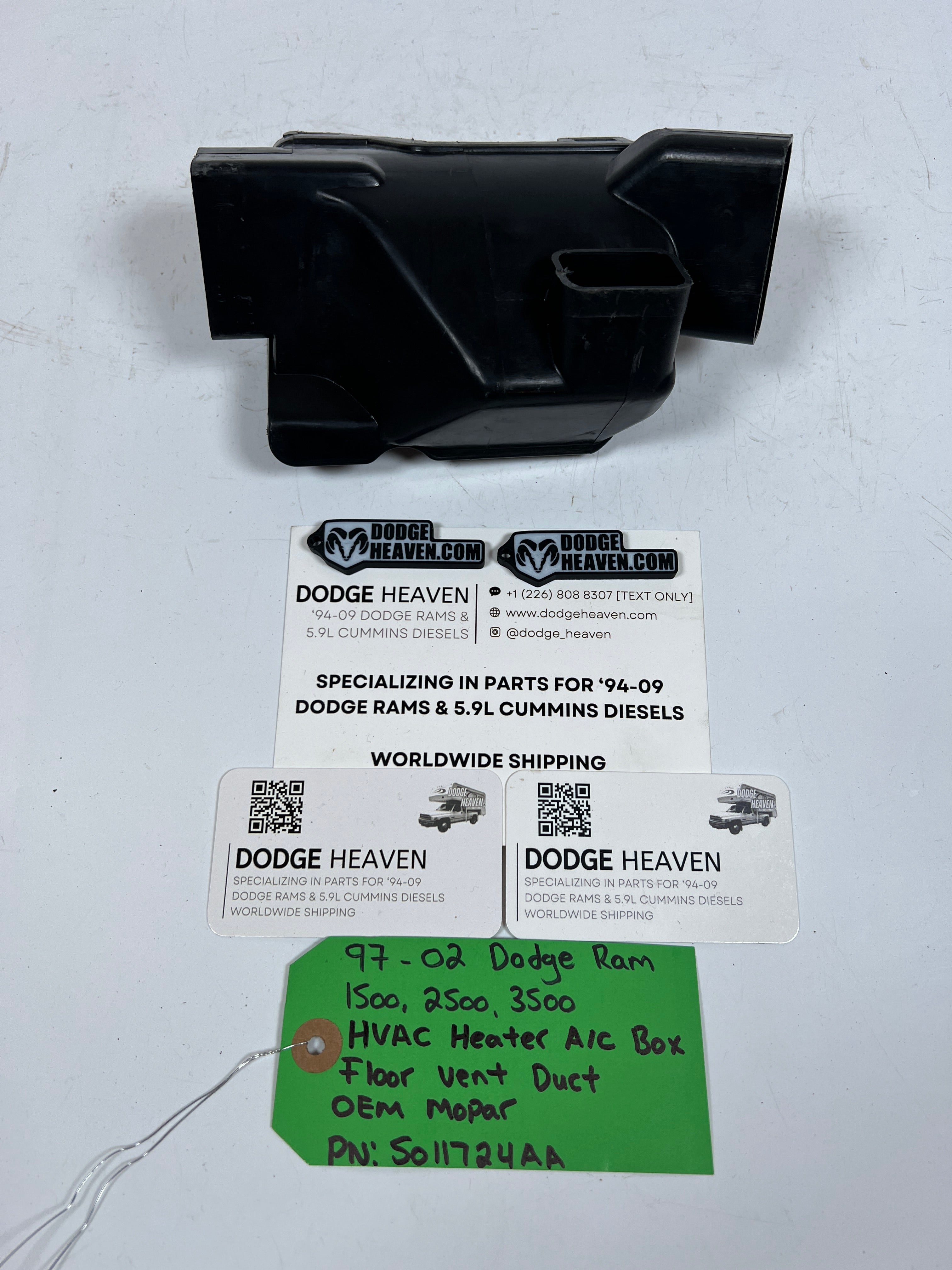 1997-2002 Dodge Ram HVAC Heater A/C AC Box Floor Vent Duct
