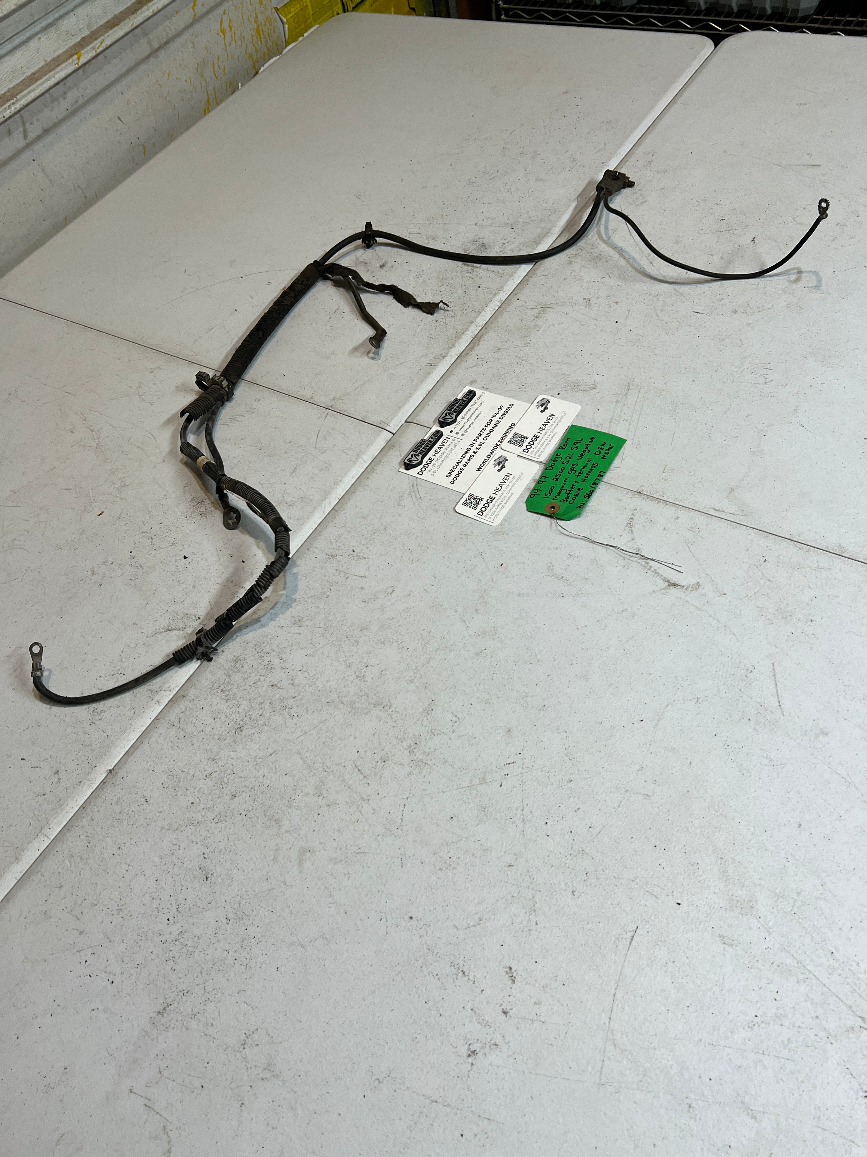 1994-1997 Dodge Ram 5.2L 5.9L Magnum Gas Negative Battery Cable