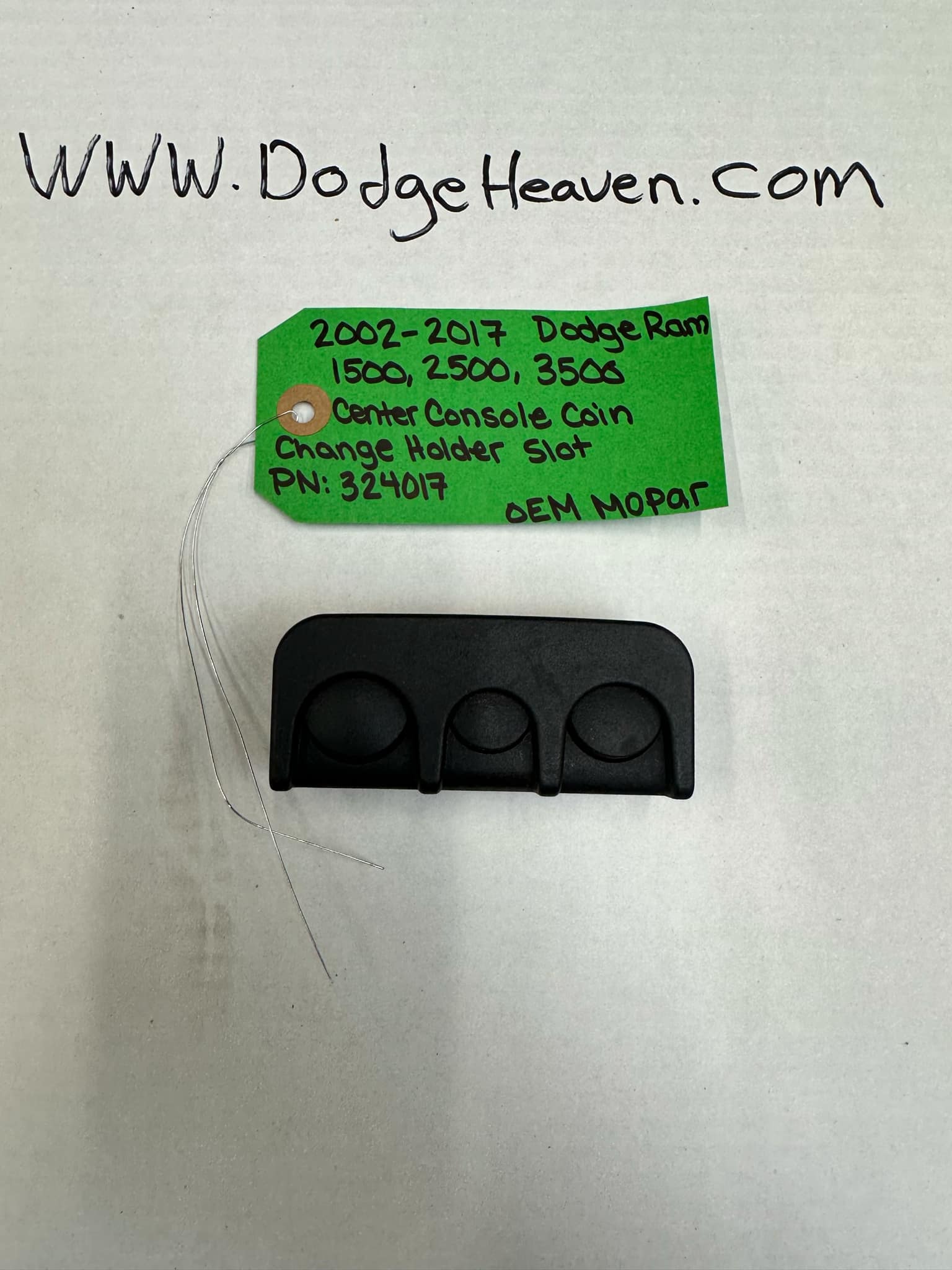 2002-2017 Dodge Ram 1500/2500/3500 Center Console Change Holder Insert (OEM)