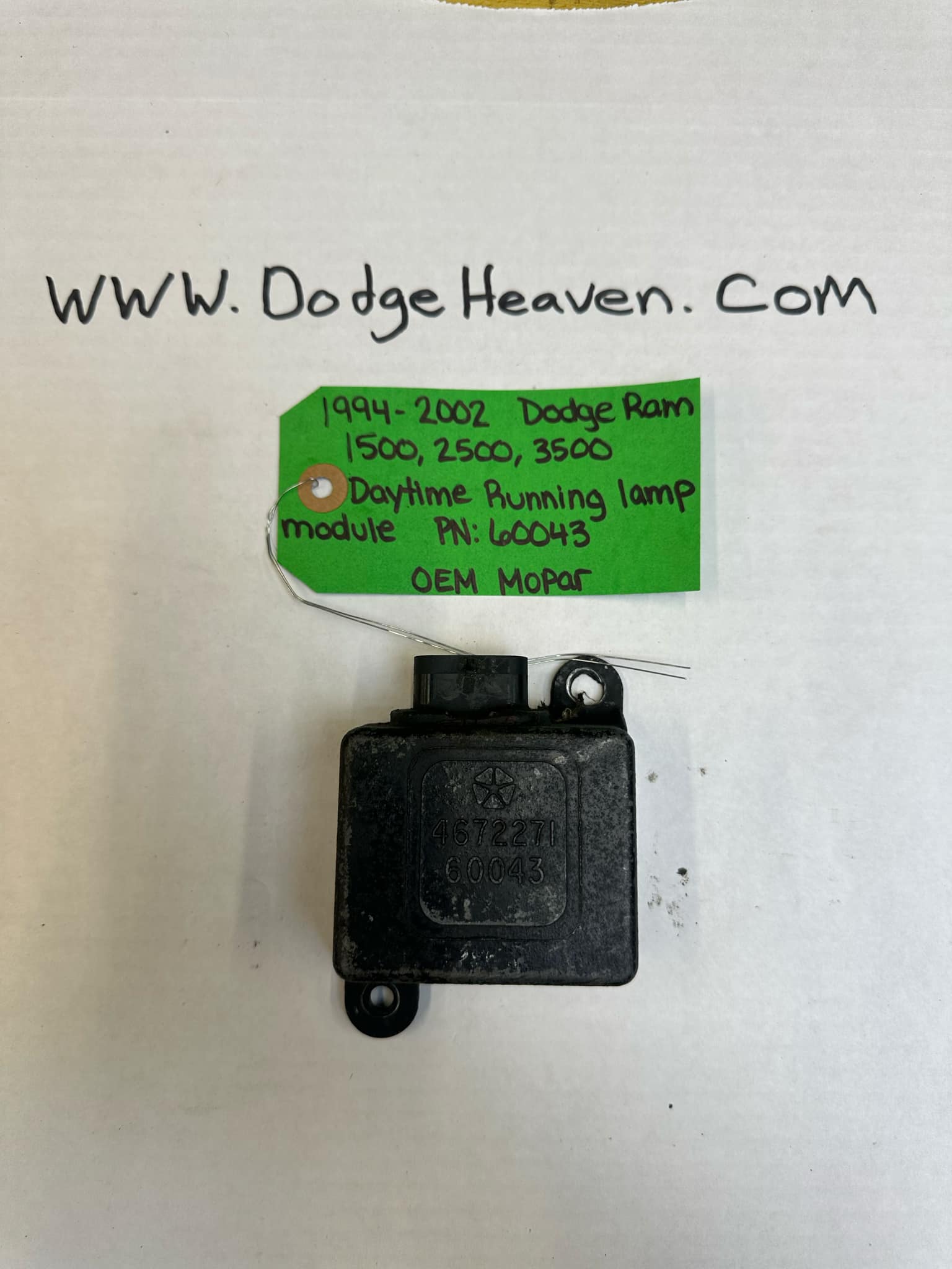 1994-2002 Dodge Ram 1500/2500/3500 Daytime Running Lights Control Module (OEM)