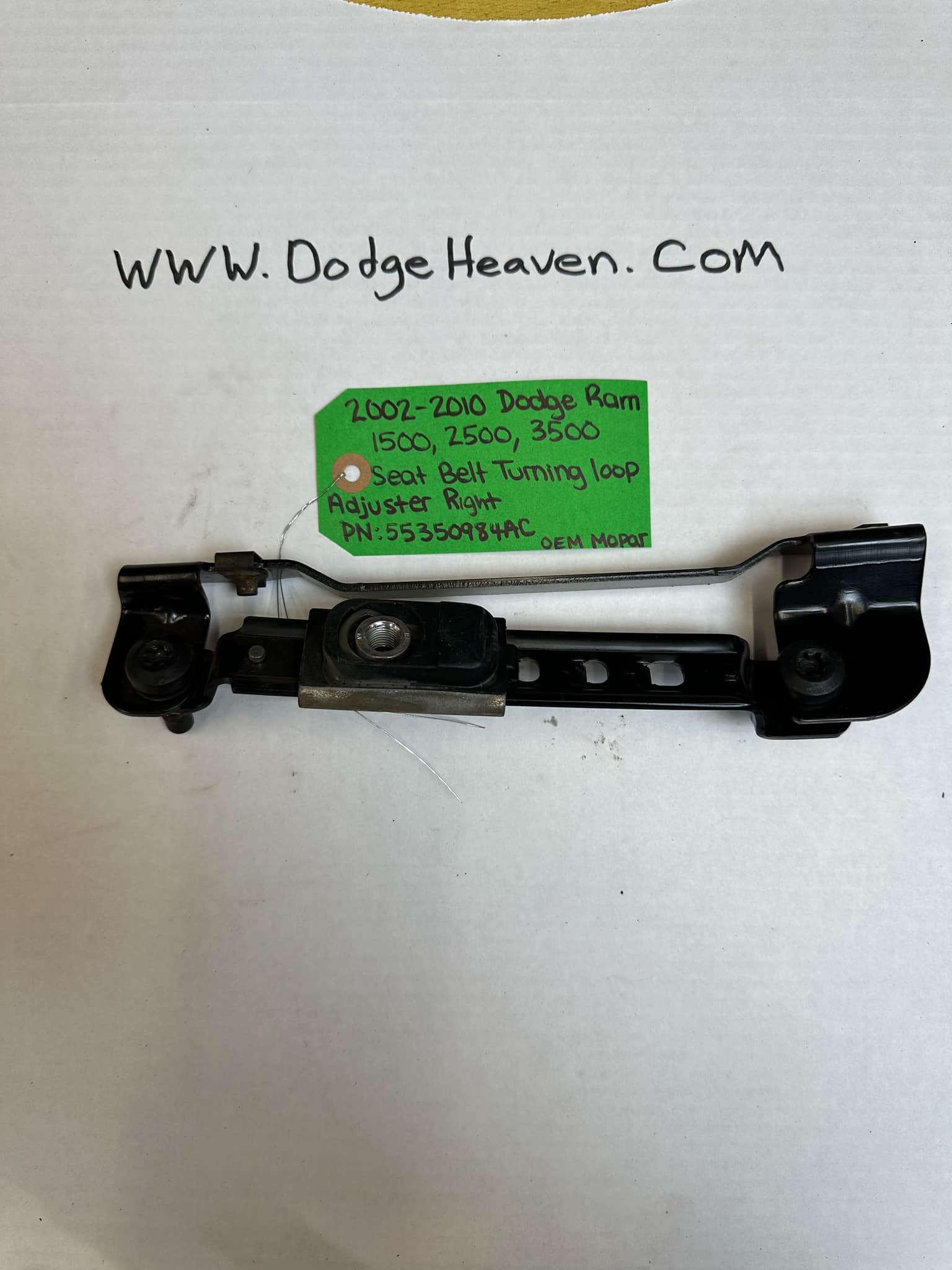 2002-2009 Dodge Ram 1500/2500/3500 Passenger-Side Front Seat Belt Height Adjuster (OEM)