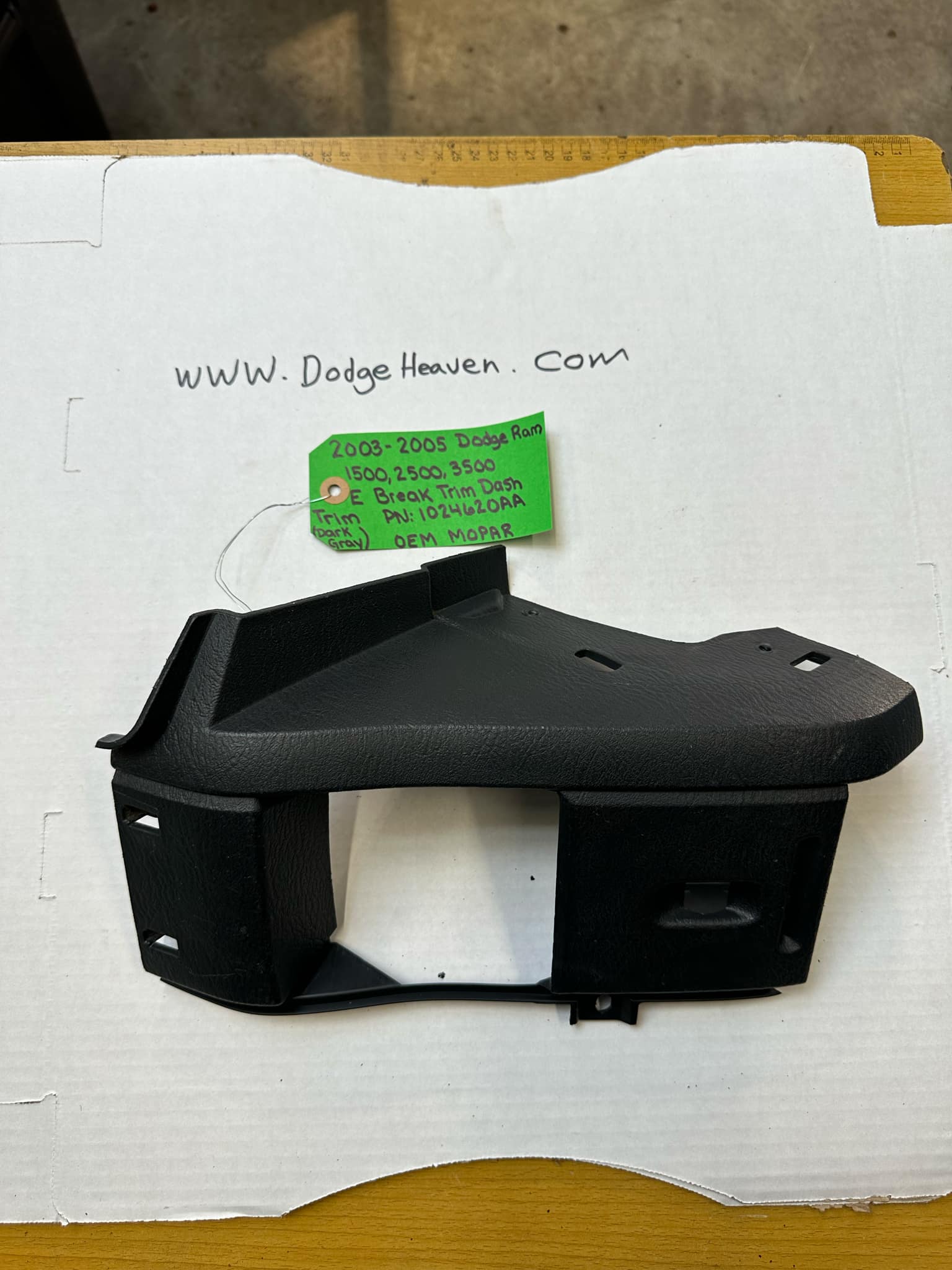 2002-2005 Dodge Ram 1500/2500/3500 Dashboard Parking Brake Trim - Gray (OEM