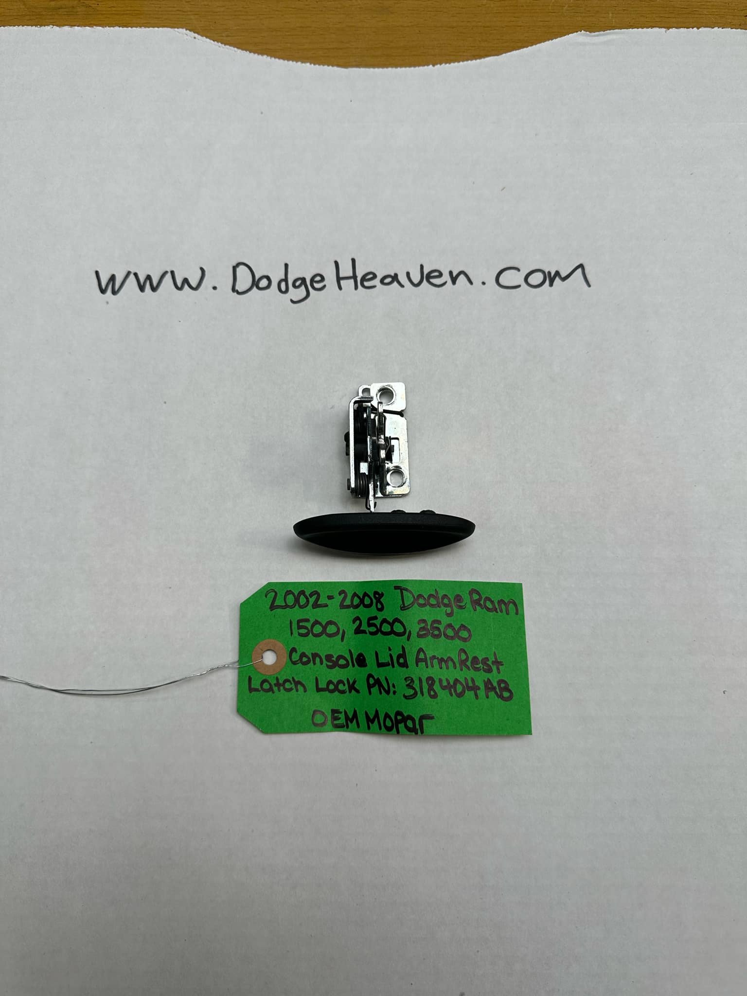 2002-2008 Dodge Ram 1500/2500/3500 Center Console Lid Latch (OEM)