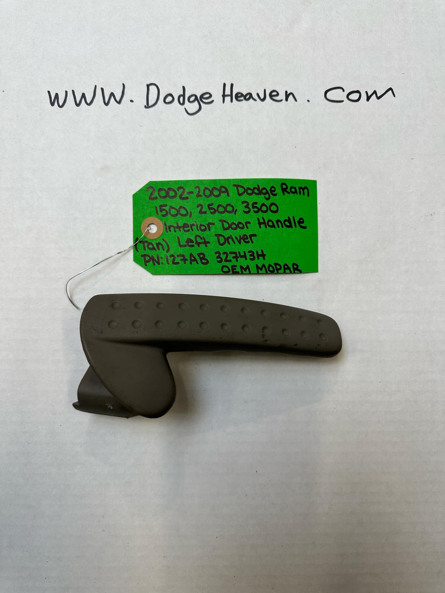 2002-2009 Dodge Ram 1500/2500/3500 Driver-Side Interior Door Handle - Tan (OEM)