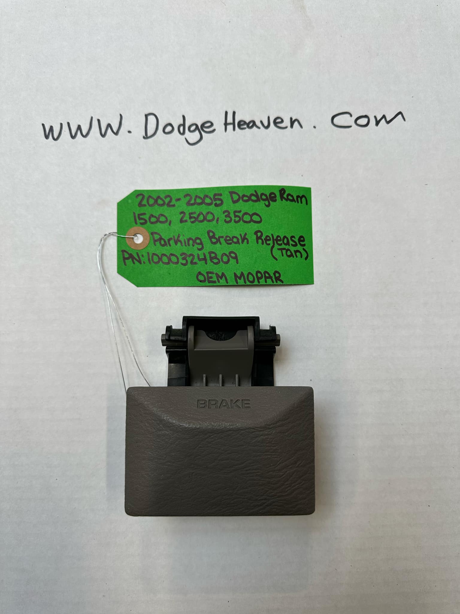 2002-2005 Dodge Ram 1500/2500/3500 Parking Brake Release Lever - Tan (OEM)