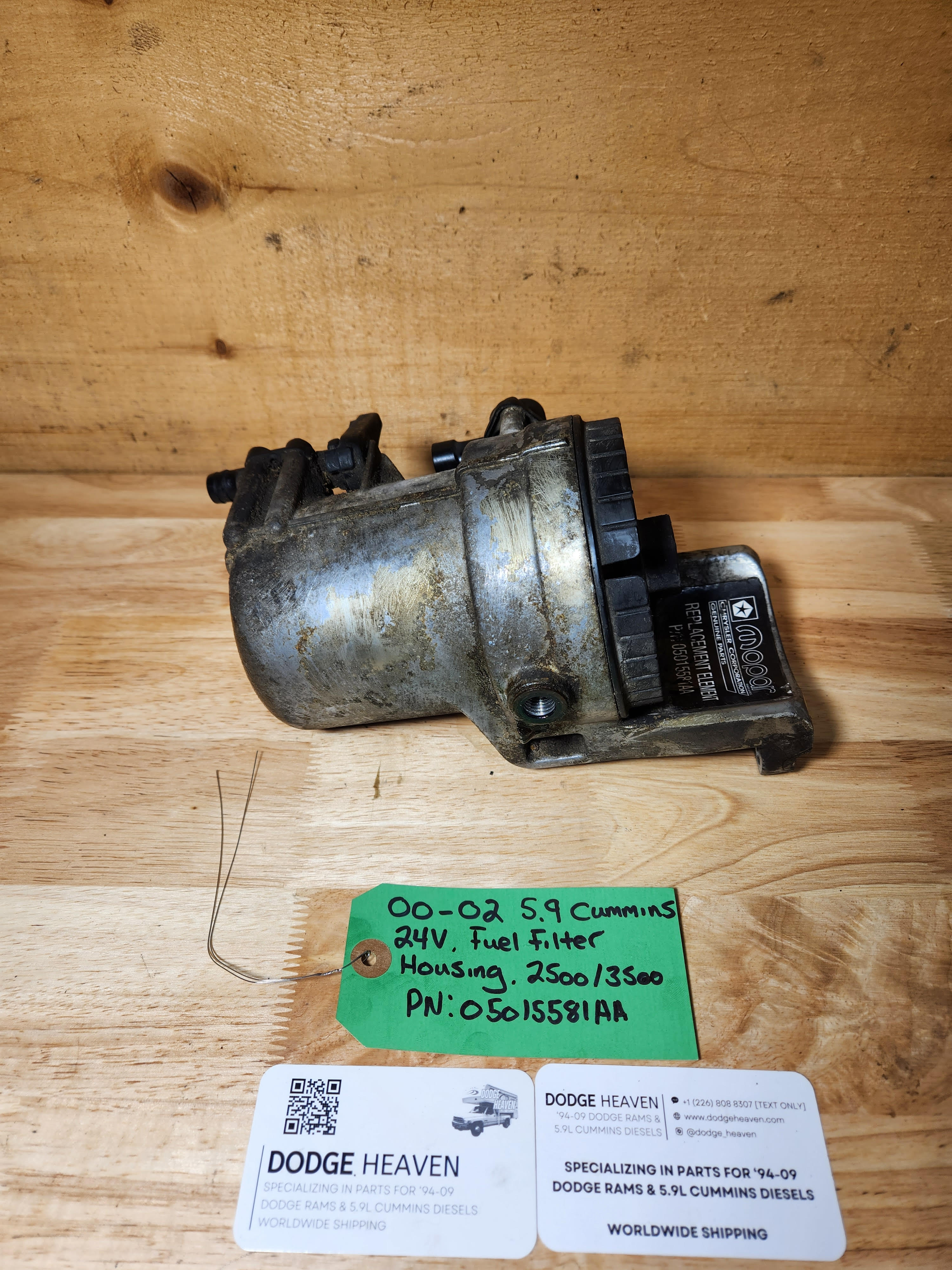 2000-2002 Dodge Ram 2500/3500 5.9L 24V Cummins Fuel Filter Housing