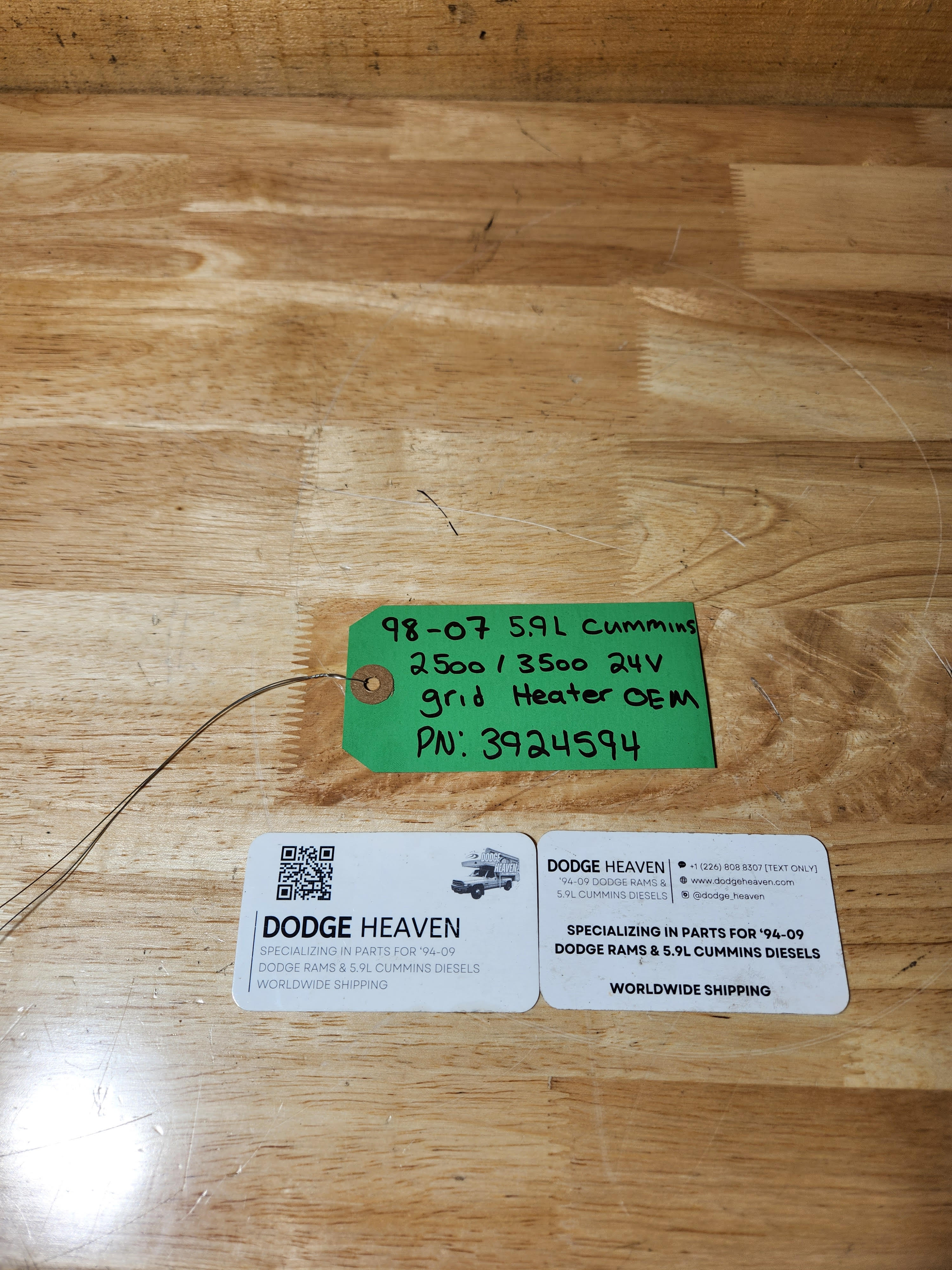 1998.5-2007 Dodge Ram 2500/3500 Cummins 5.9L Grid Heater 24V (OEM)