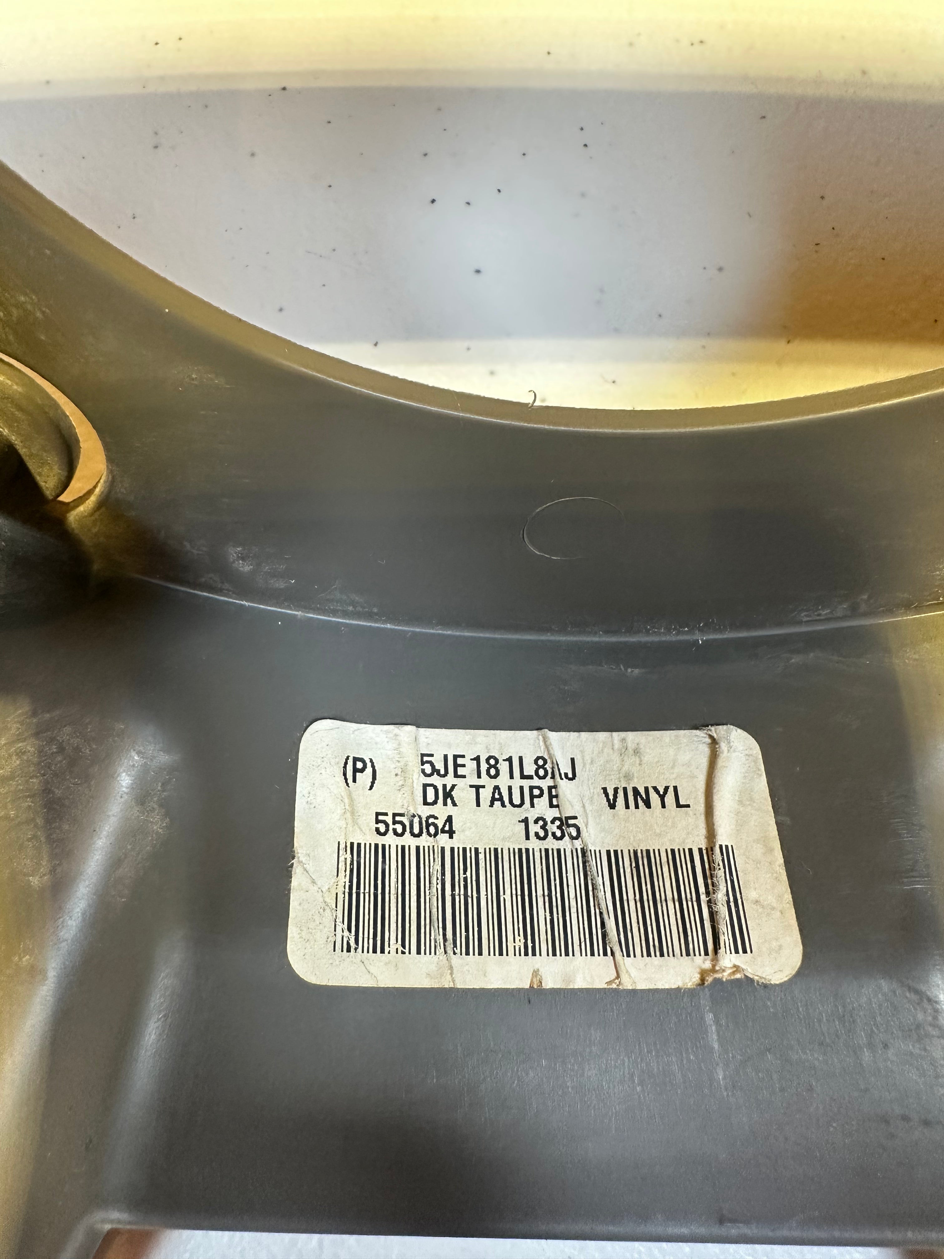 2004-2009 Dodge Ram 1500 2500 3500 Steering Wheel Back Cover Taupe / Tan (OEM)