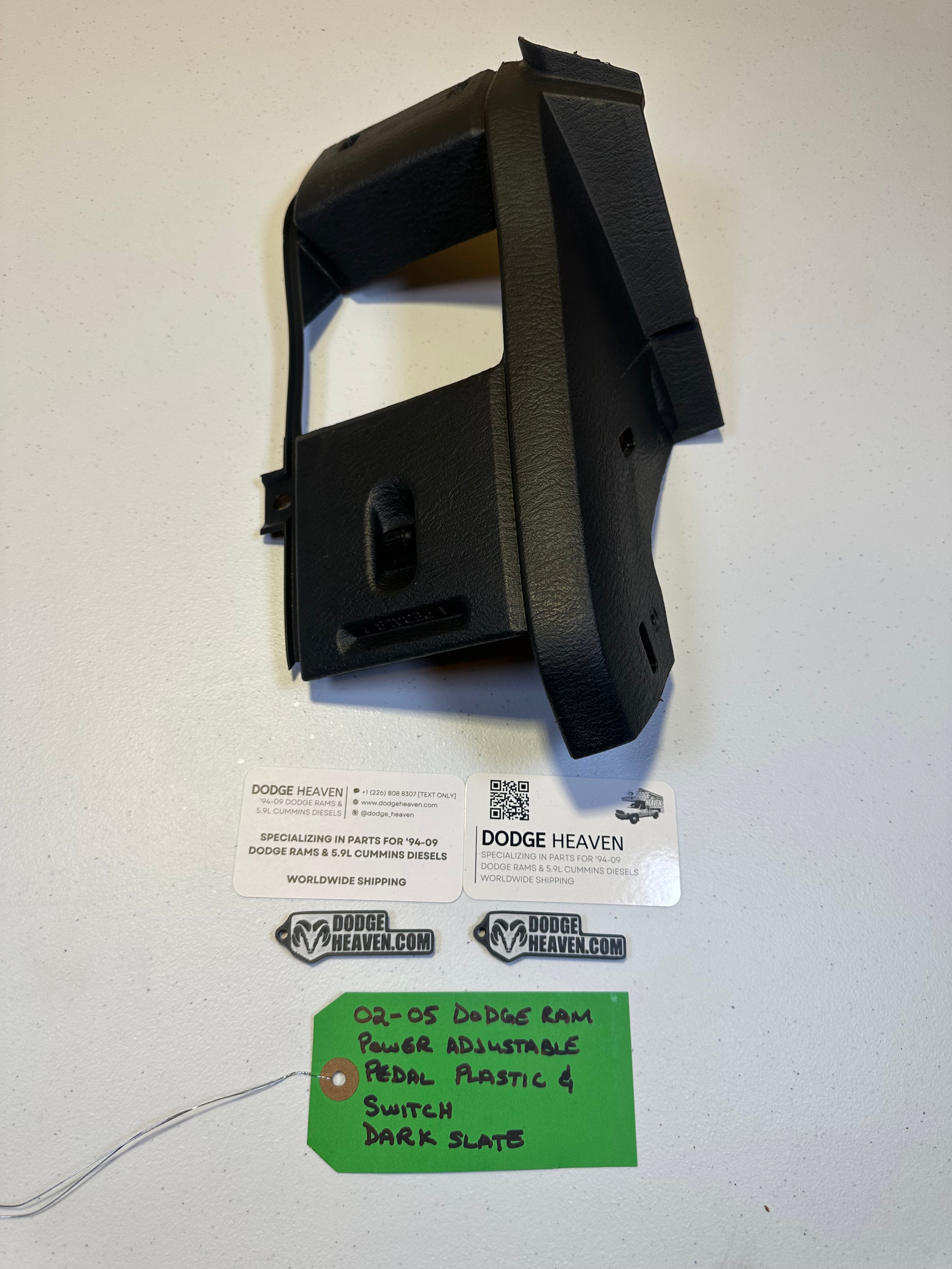 2002-2005 Dodge Ram Power Adjustable Pedal Trim Bezel & Switch Slate Grey (OEM)