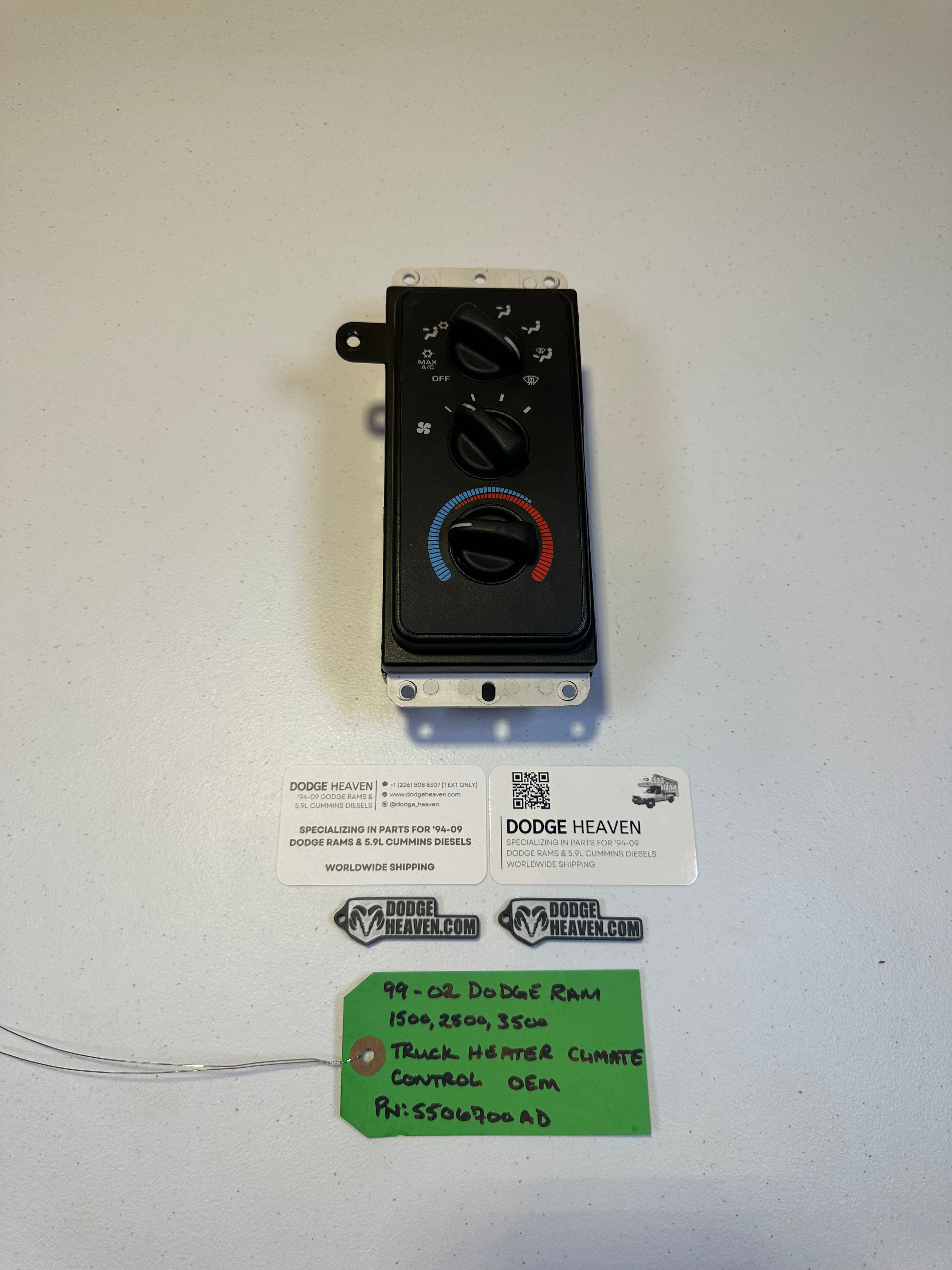 1999-2002 Dodge Ram 1500 2500 3500 Heater Climate HVAC Controls (OEM)