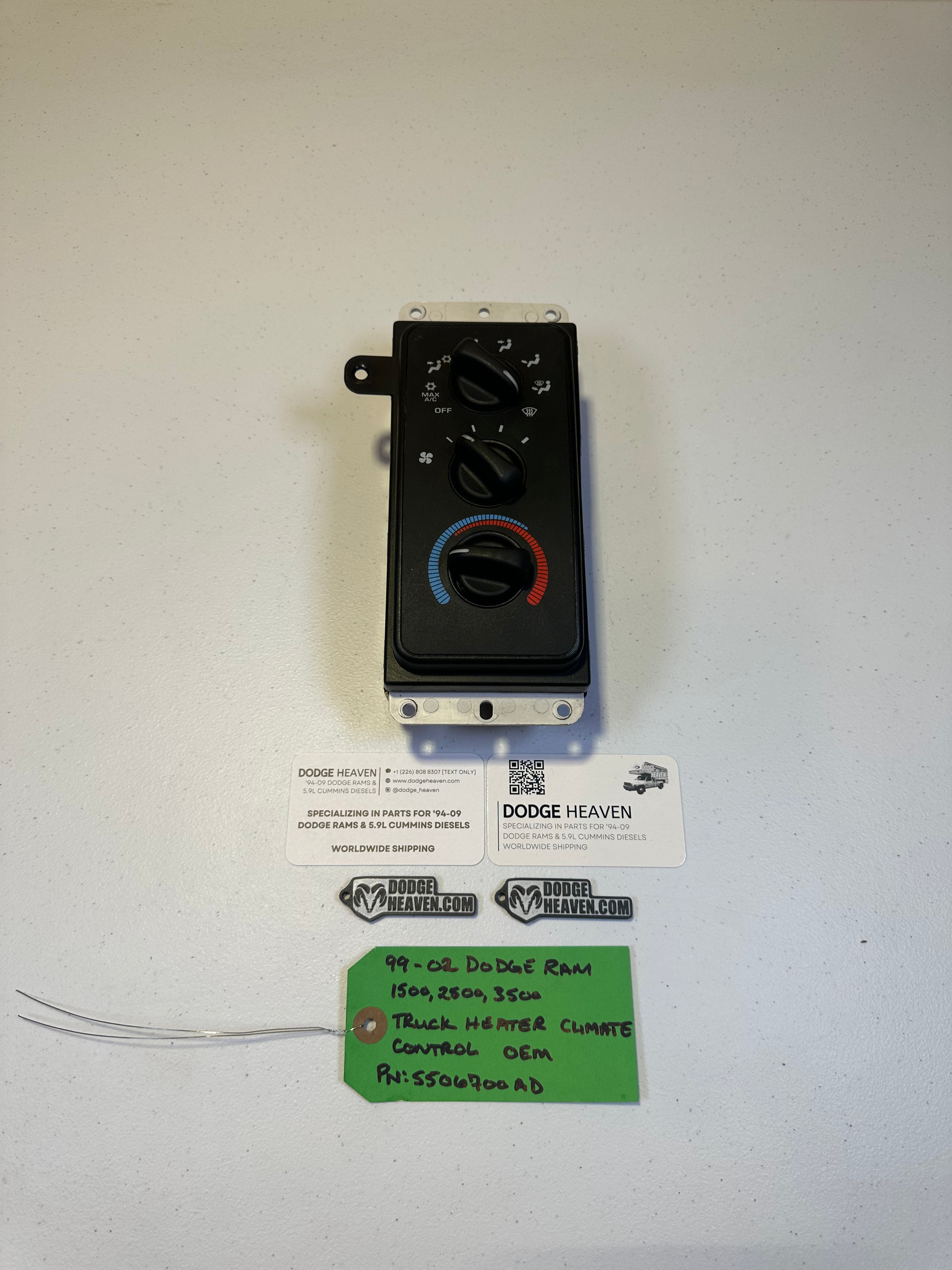 1999-2002 Dodge Ram 1500 2500 3500 Heater Climate HVAC Controls (OEM)