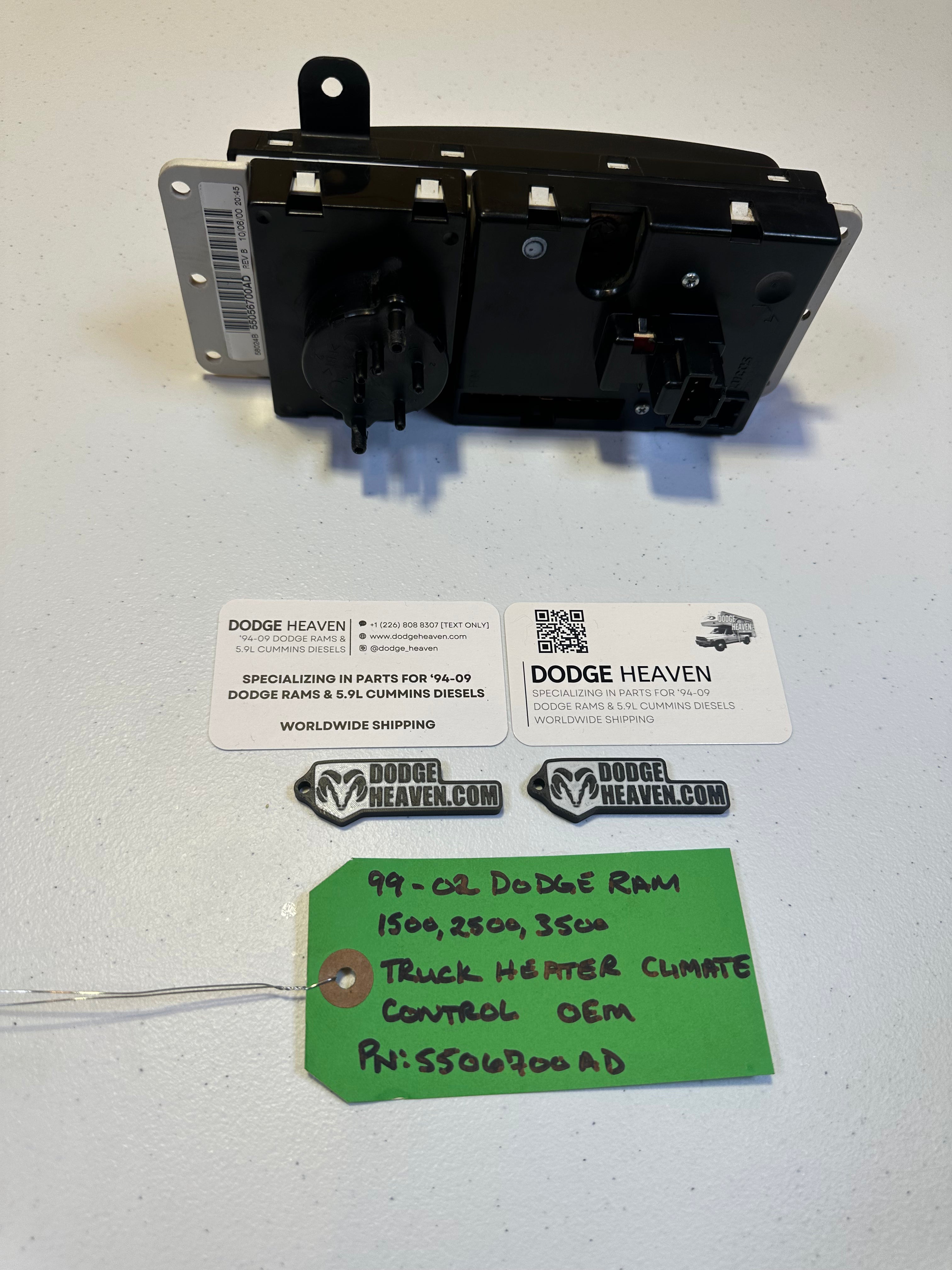 1999-2002 Dodge Ram 1500 2500 3500 Heater Climate HVAC Controls (OEM)