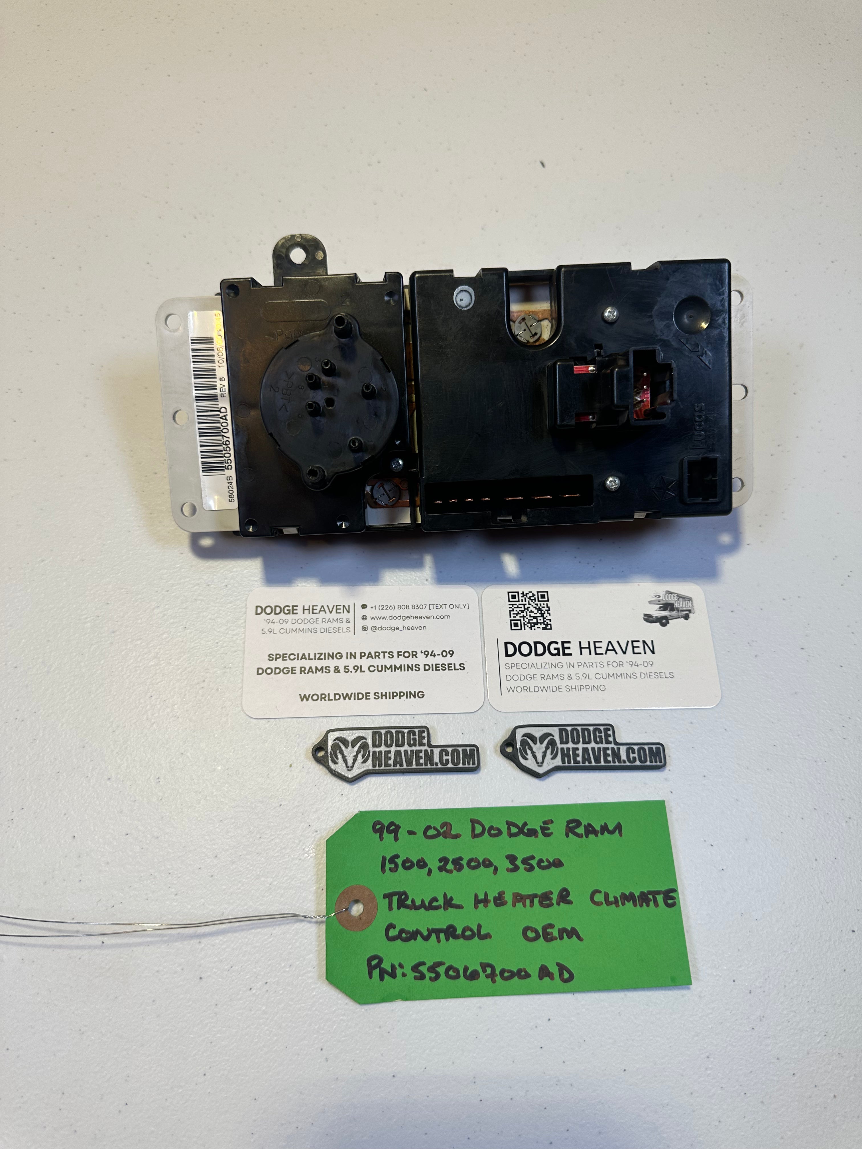 1999-2002 Dodge Ram 1500 2500 3500 Heater Climate HVAC Controls (OEM)