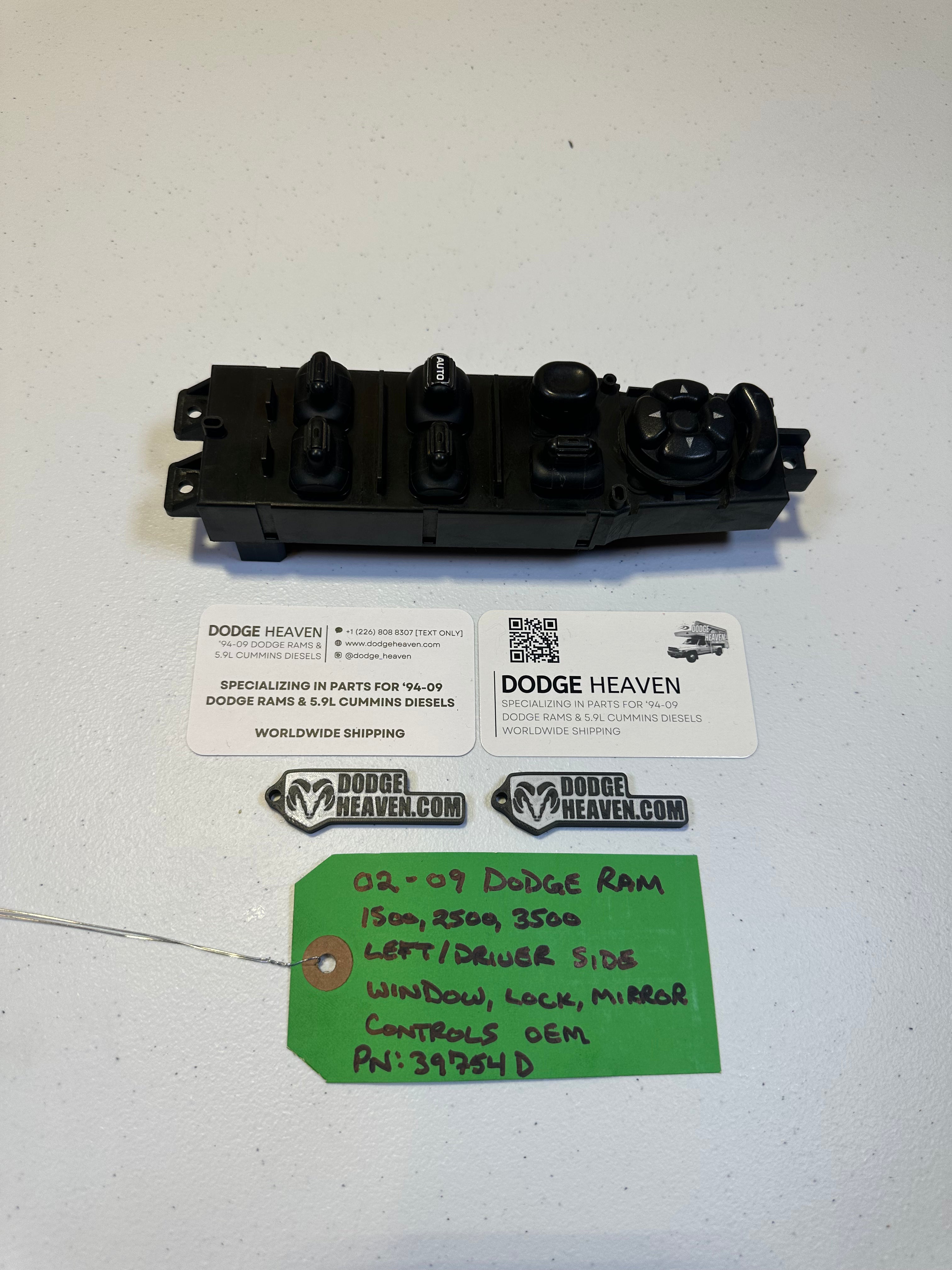 2003-2008 Dodge Ram Driver-Side Master Power Window Switch (OEM)