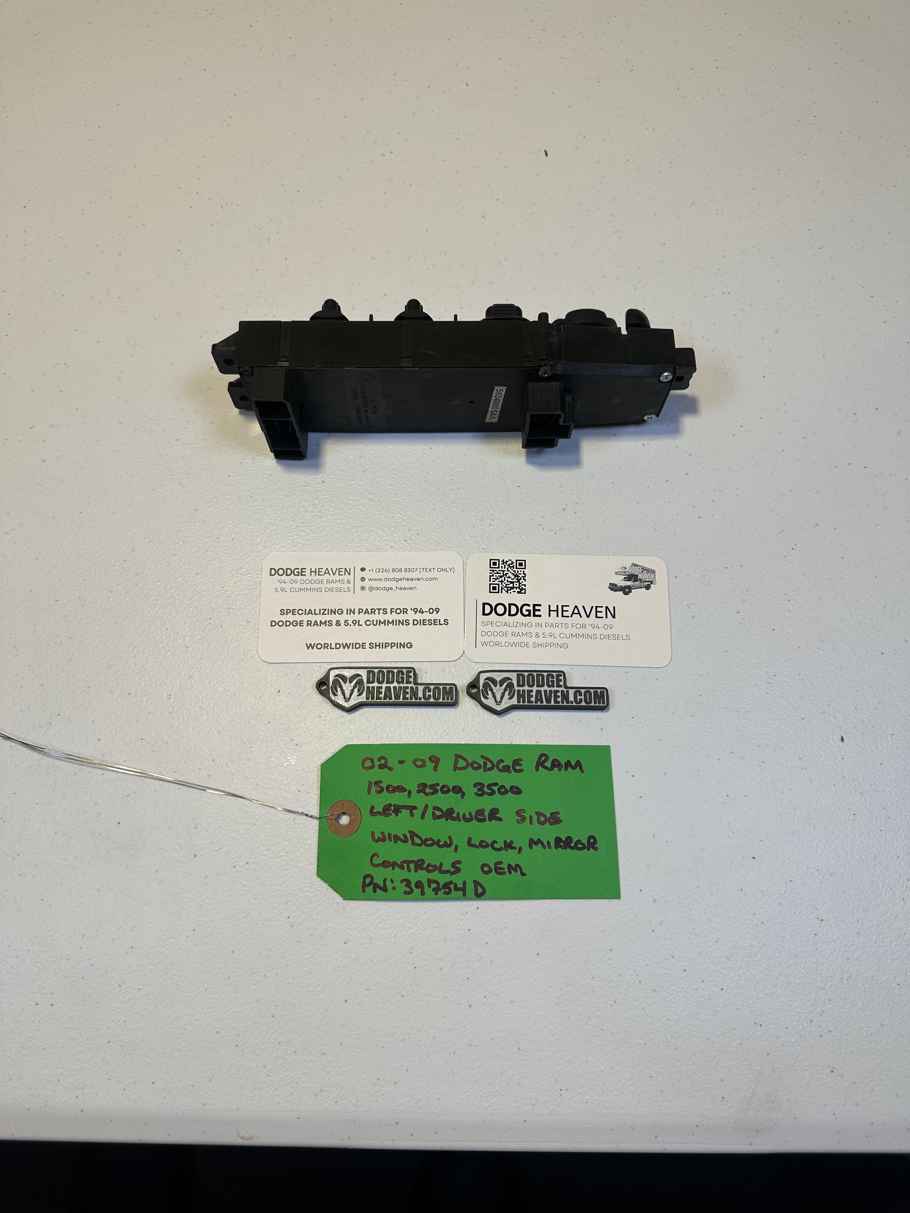 2003-2008 Dodge Ram Driver-Side Master Power Window Switch (OEM)