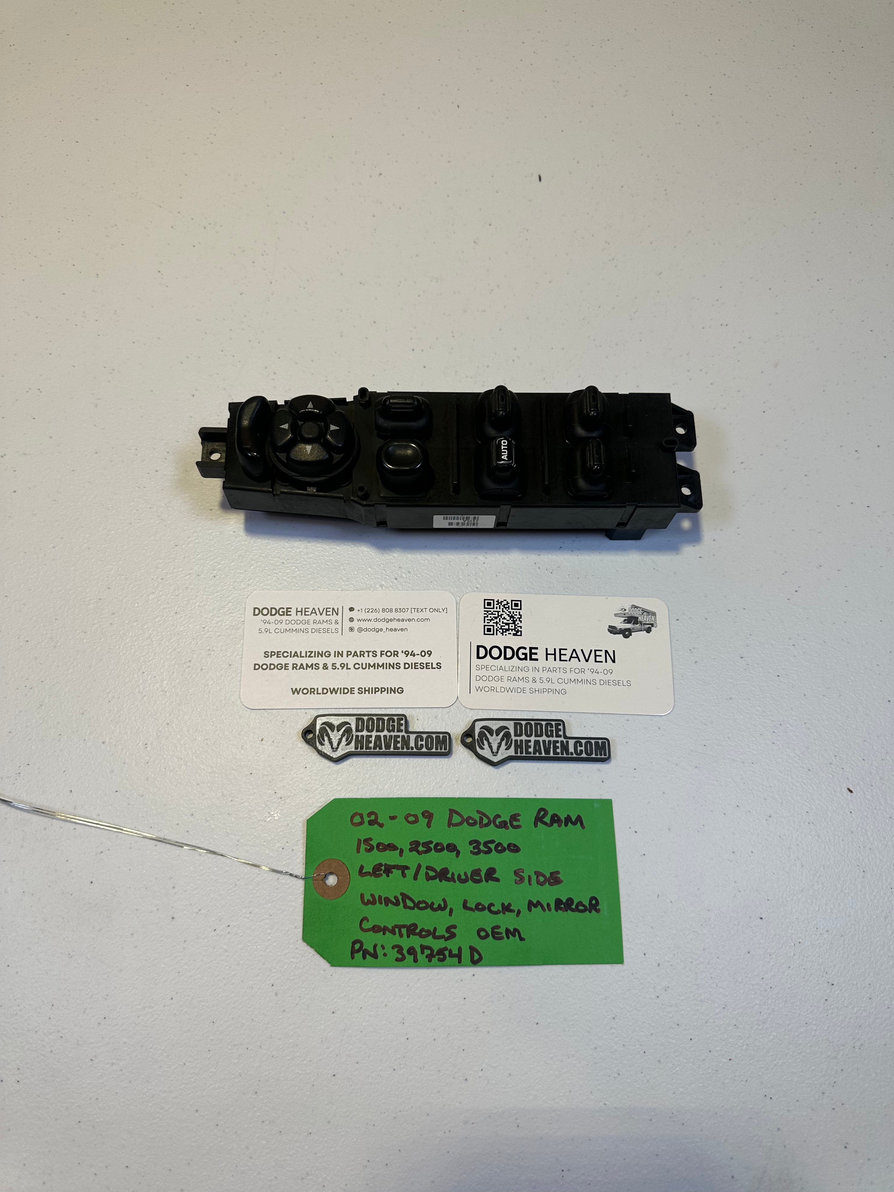 2003-2008 Dodge Ram Driver-Side Master Power Window Switch (OEM)