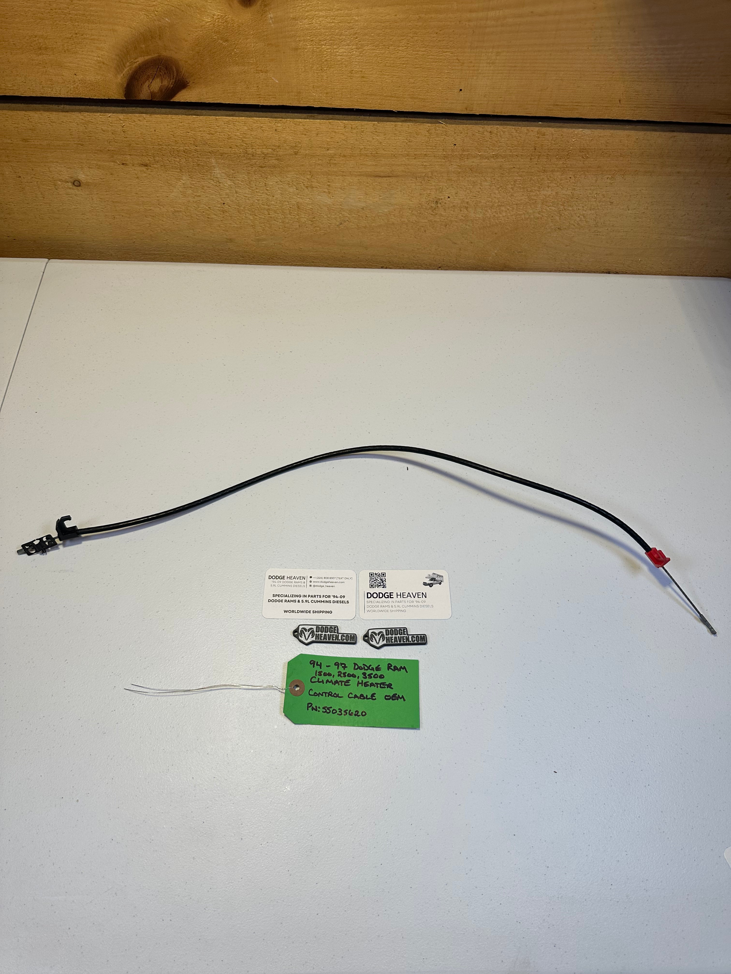 1994-1997 Dodge Ram 1500 2500 3500 Dash Heater A/C Climate Control Unit Cable (OEM)