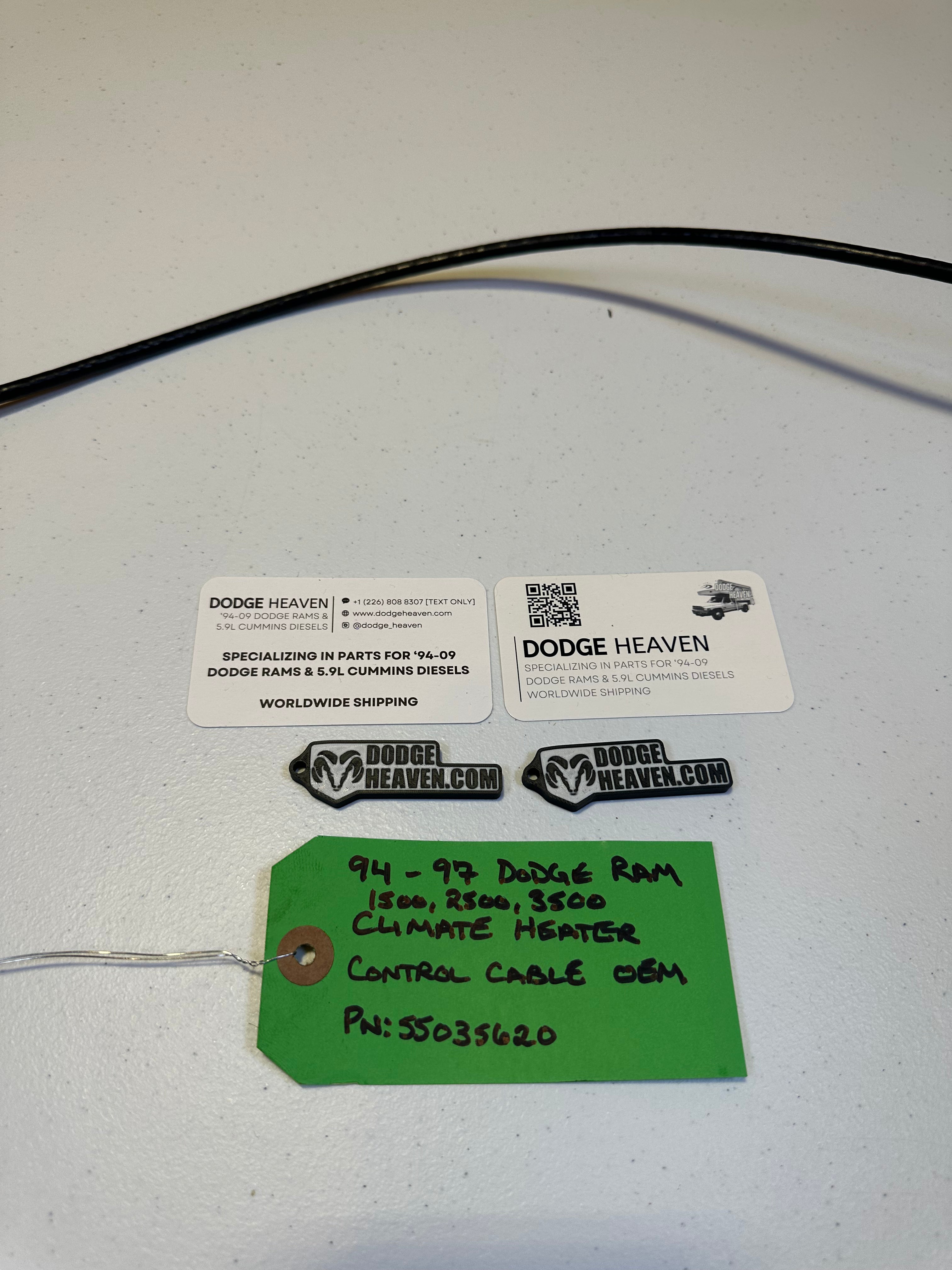 1994-1997 Dodge Ram 1500 2500 3500 Dash Heater A/C Climate Control Unit Cable (OEM)